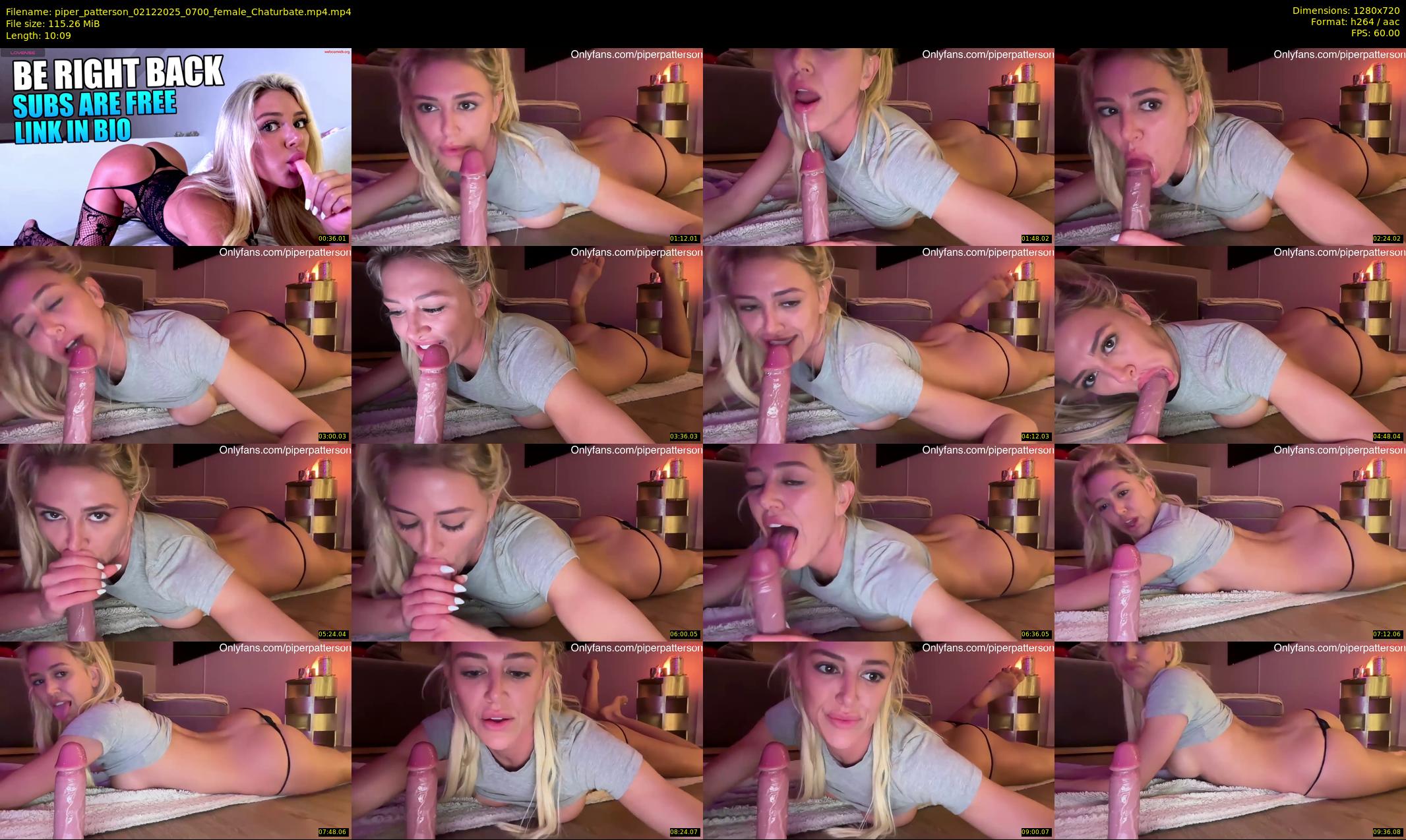 piper_patterson — 11 minute Chaturbate female cam show recording, 720p, Dec 2, 2025