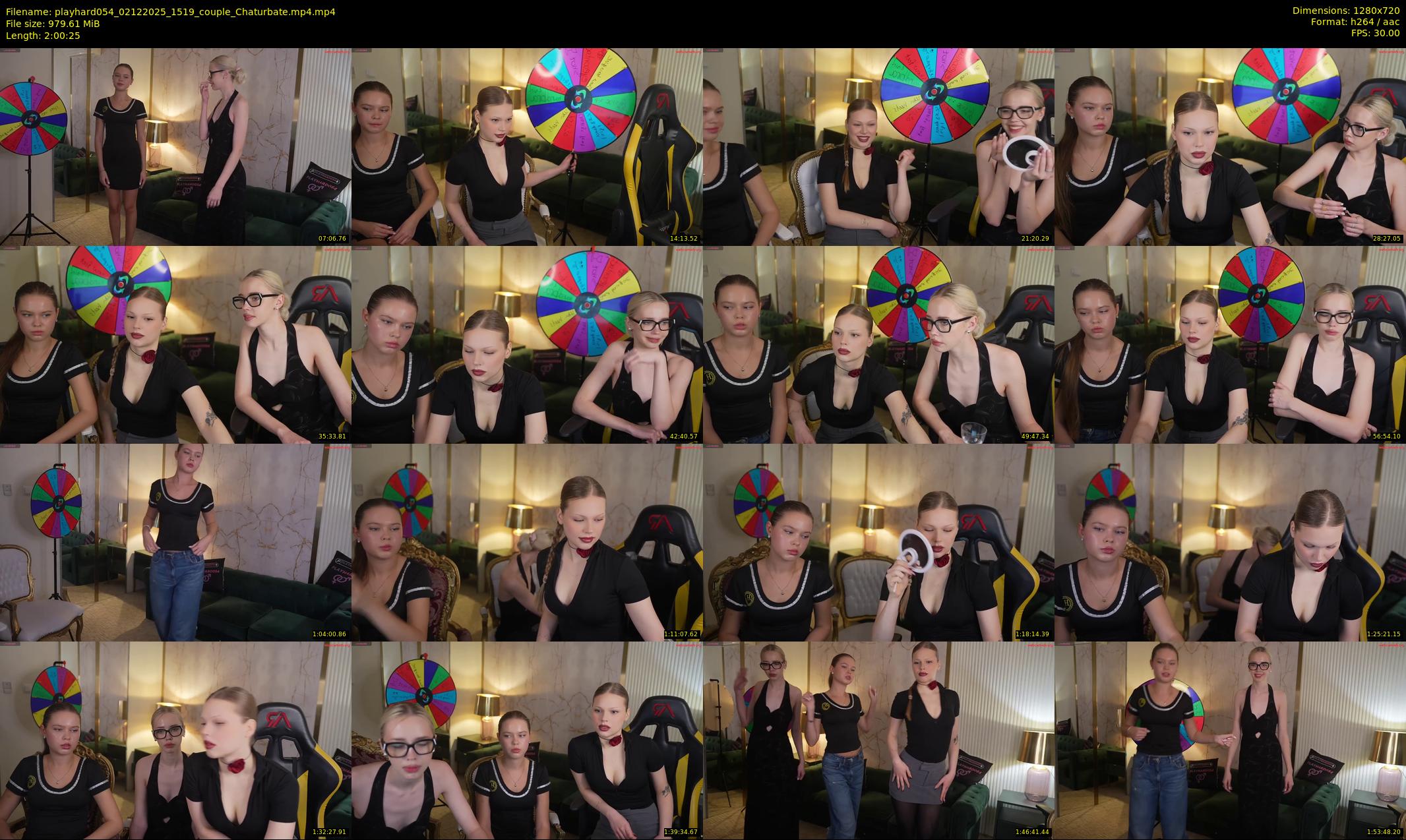 playhard054 — 121 minute Chaturbate couple cam show recording, 720p, Dec 2, 2025
