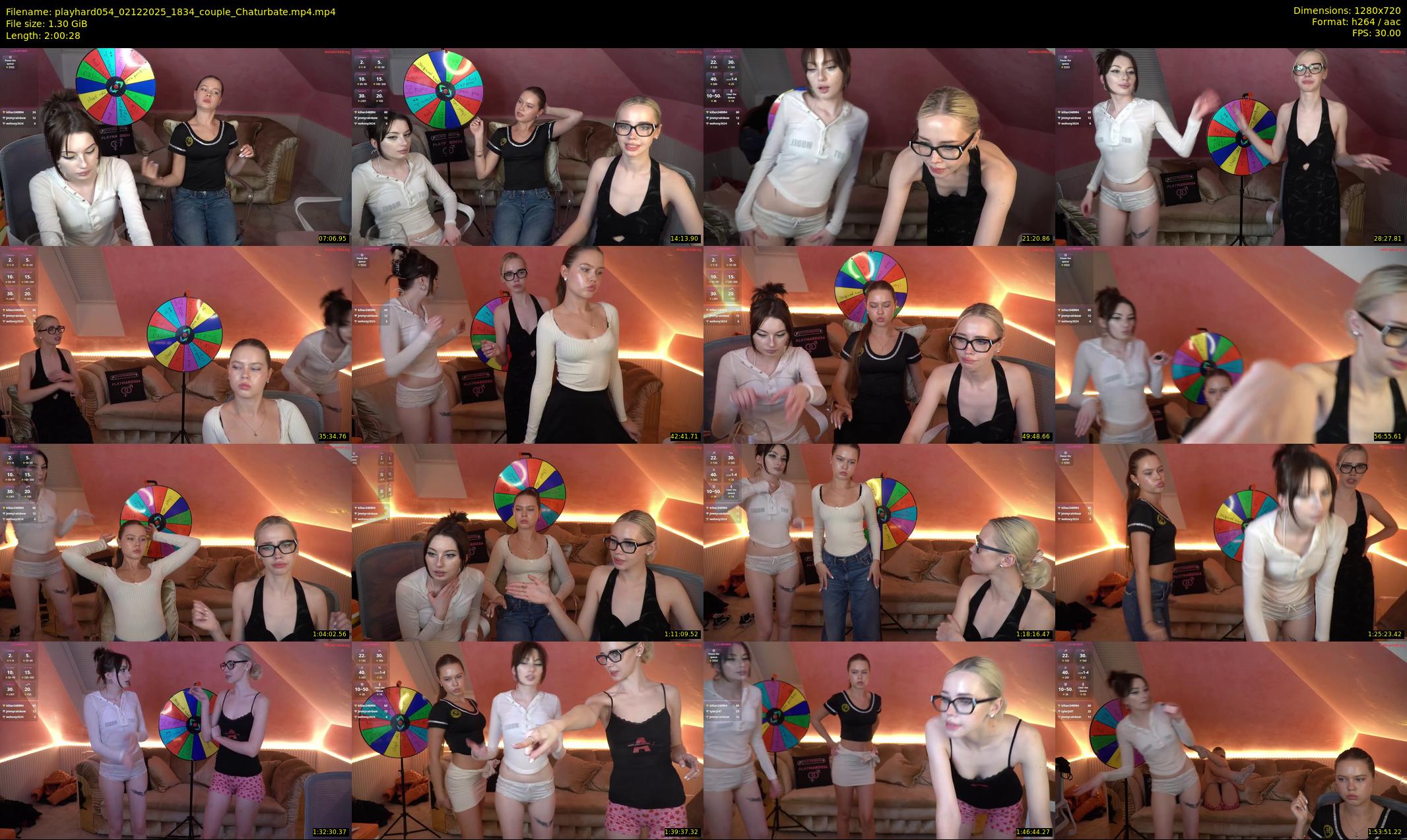 playhard054 — 121 minute Chaturbate couple cam show recording, 720p, Dec 2, 2025