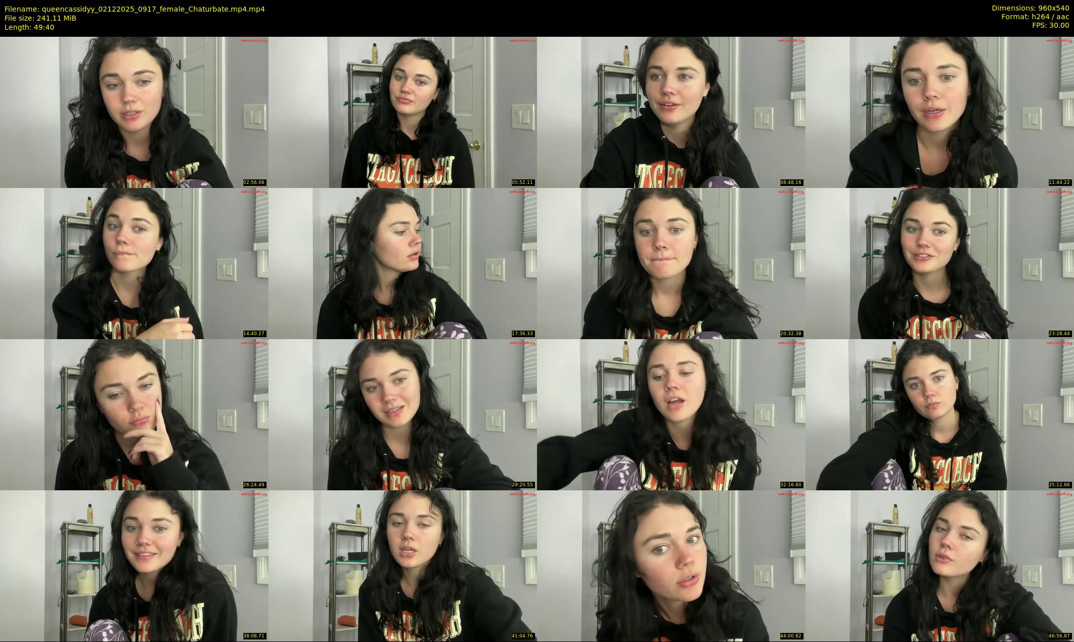 queencassidyy — 50 minute Chaturbate female cam show recording, 480p, Dec 2, 2025