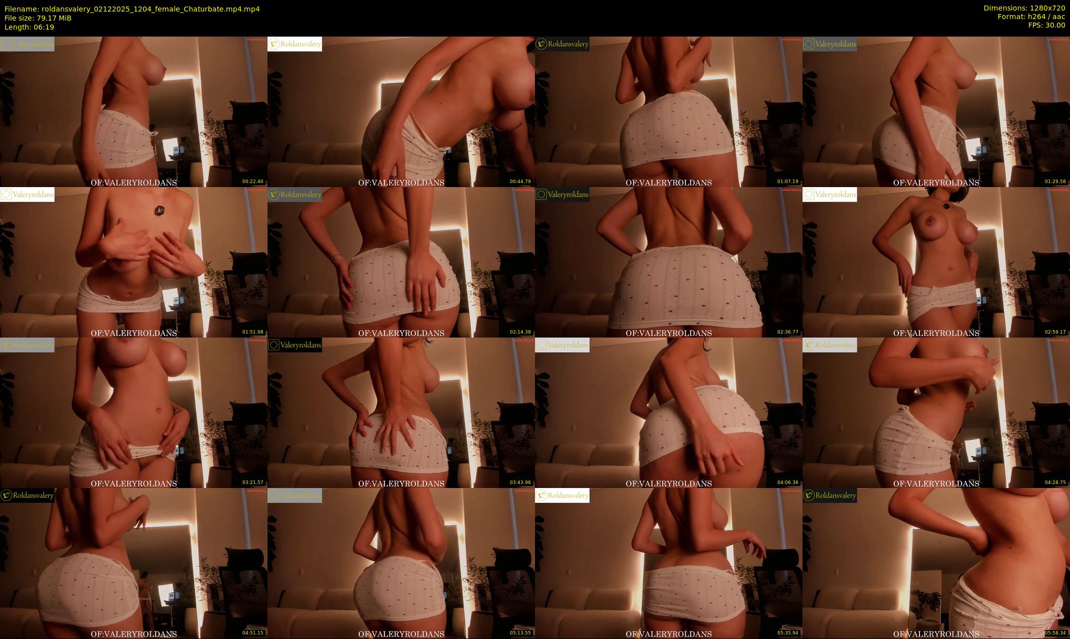 roldansvalery — 7 minute Chaturbate female cam show recording, 720p, Dec 2, 2025