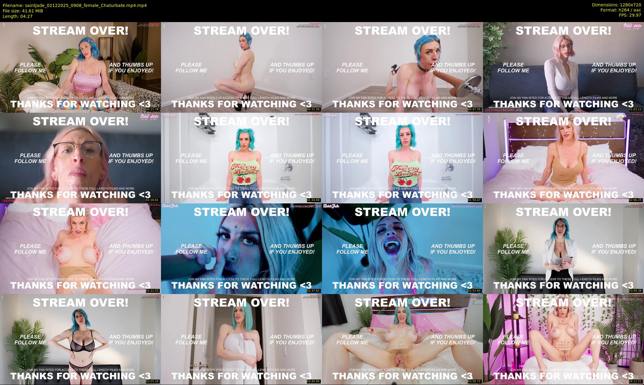 saintjade — 5 minute Chaturbate female cam show recording, 720p, Dec 2, 2025
