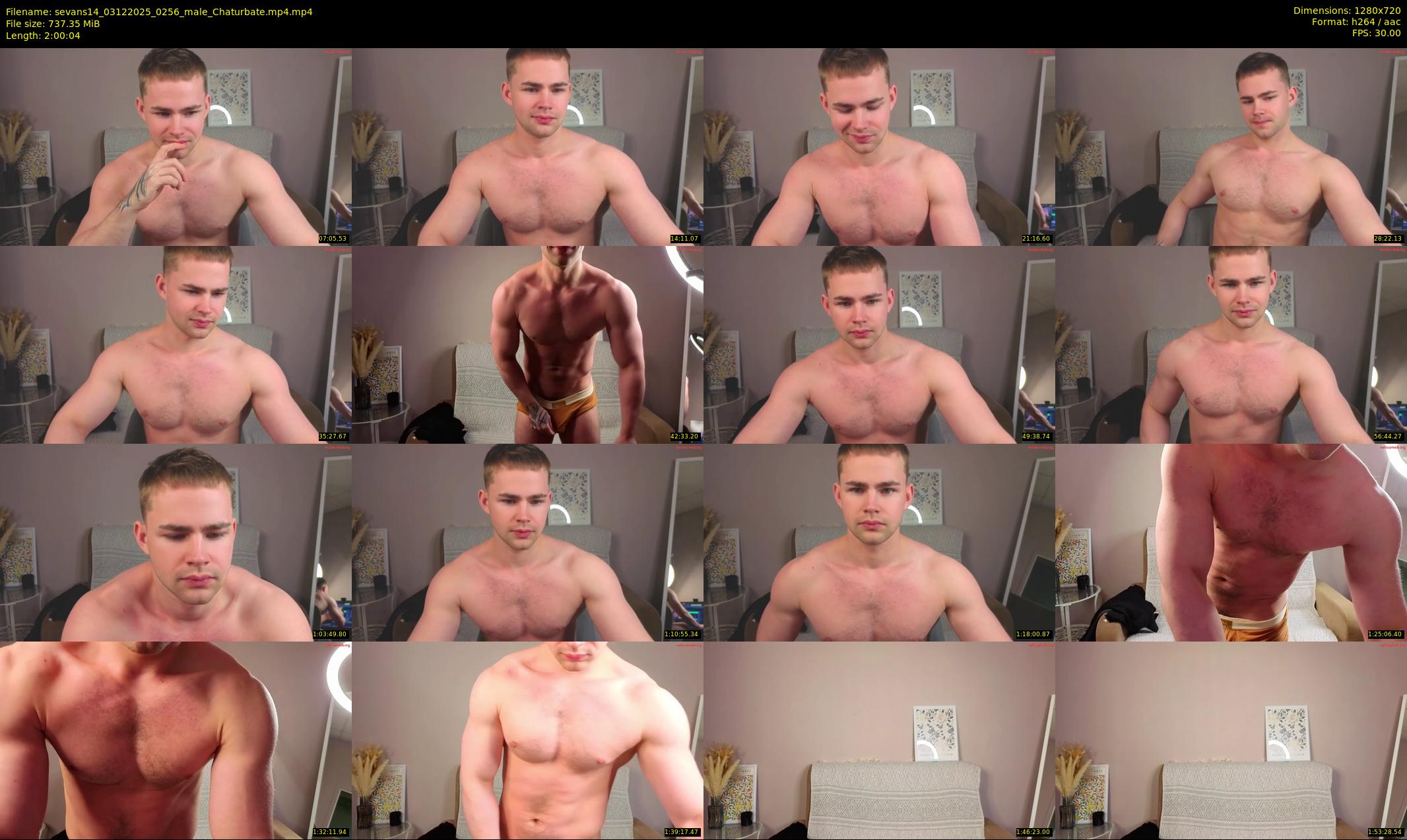 sevans14 — 121 minute Chaturbate male cam show recording, 720p, Dec 3, 2025