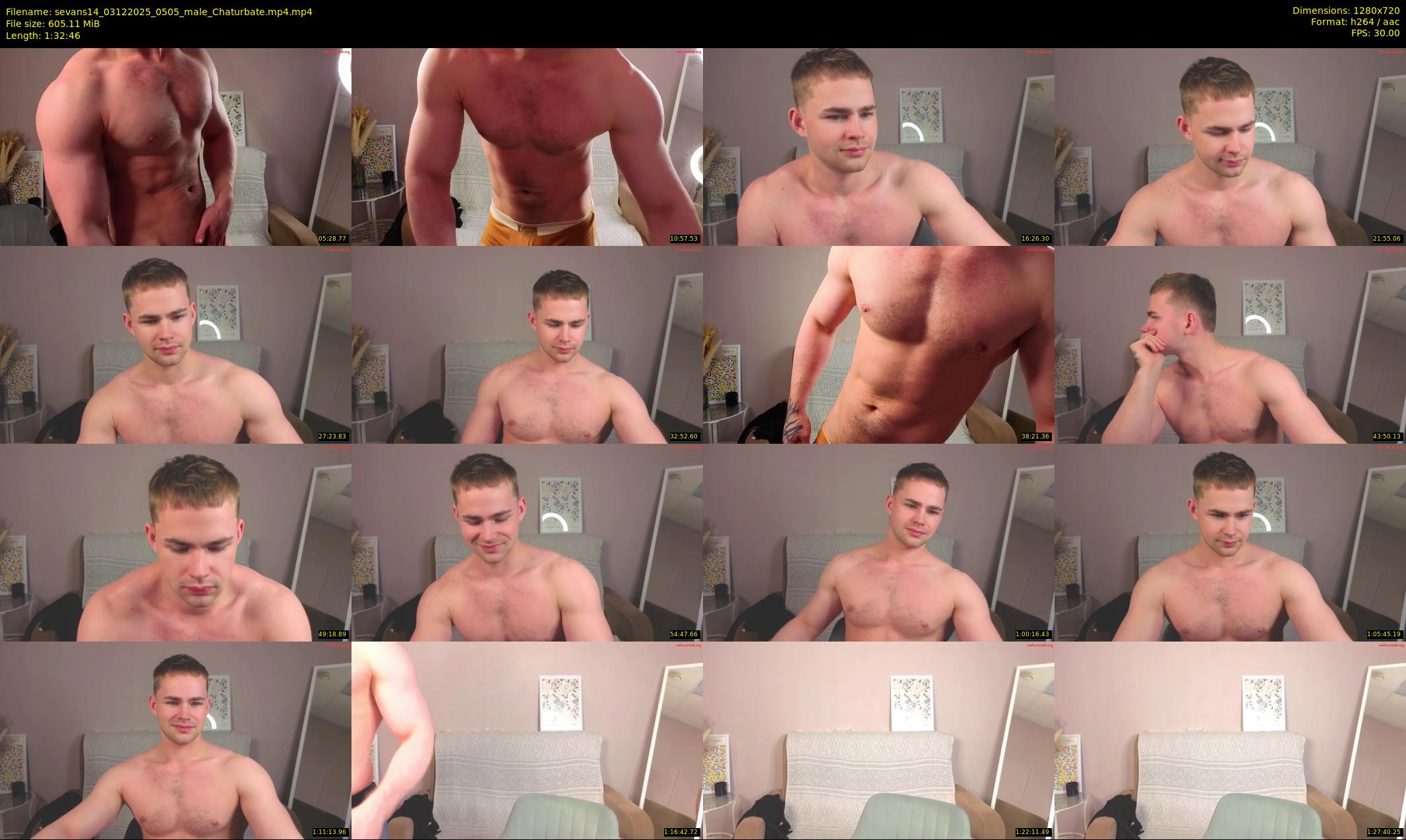 sevans14 — 93 minute Chaturbate male cam show recording, 720p, Dec 3, 2025