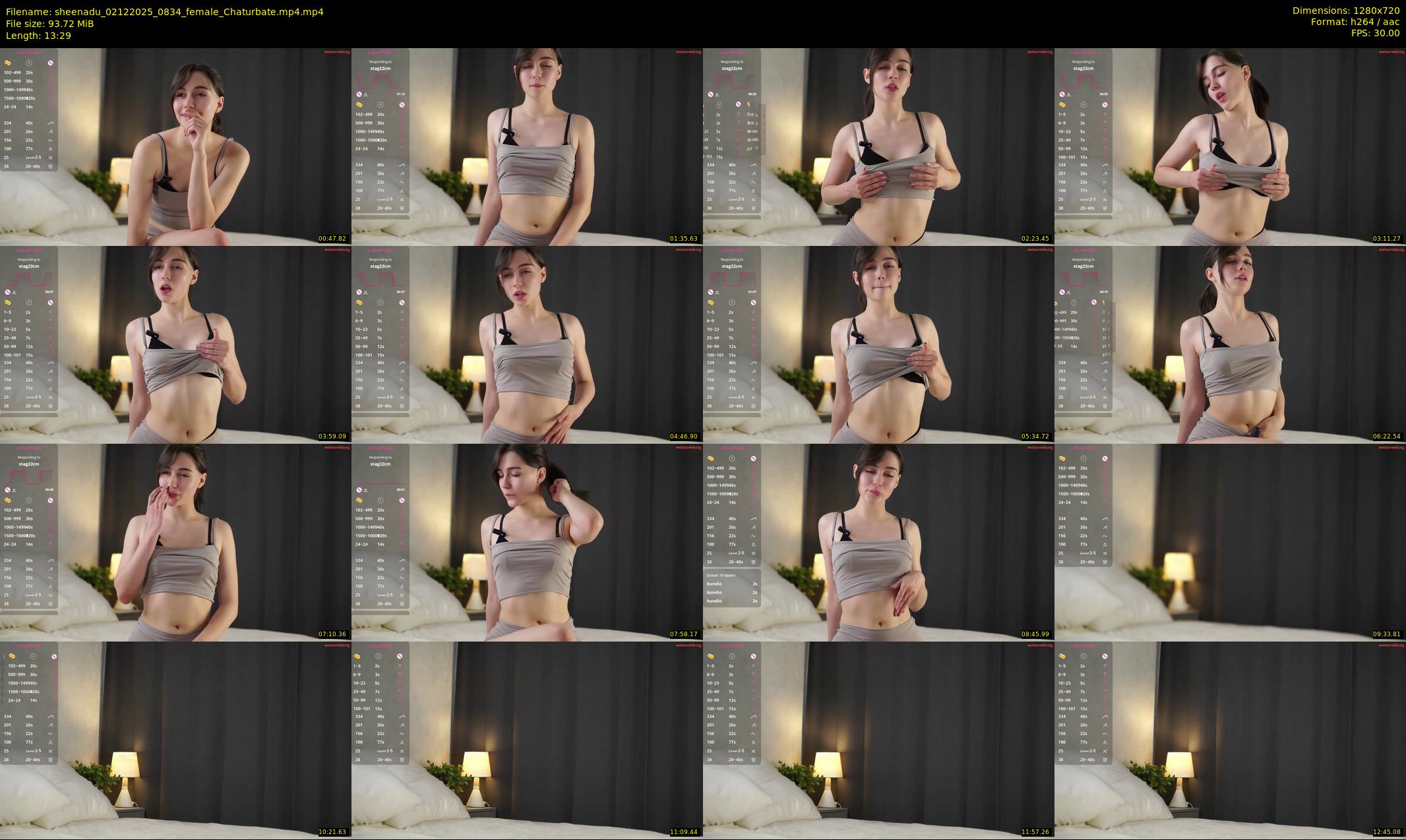 sheenadu — 14 minute Chaturbate female cam show recording, 720p, Dec 2, 2025