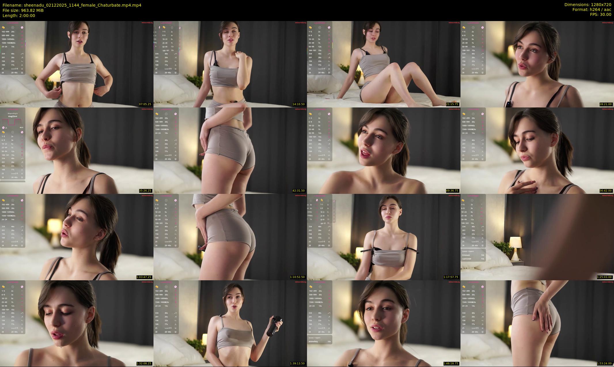 sheenadu — 120 minute Chaturbate female cam show recording, 720p, Dec 2, 2025