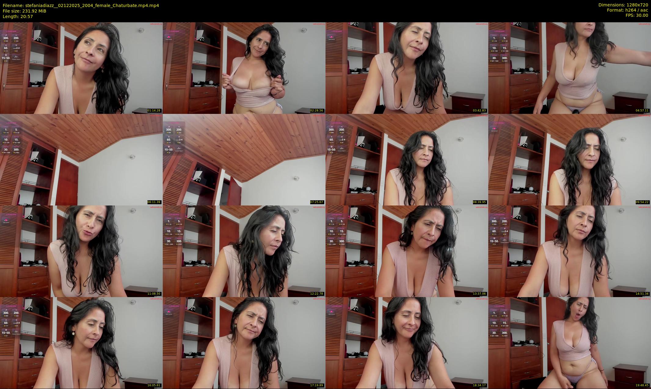 stefaniadiazz_ — 21 minute Chaturbate female cam show recording, 720p, Dec 2, 2025