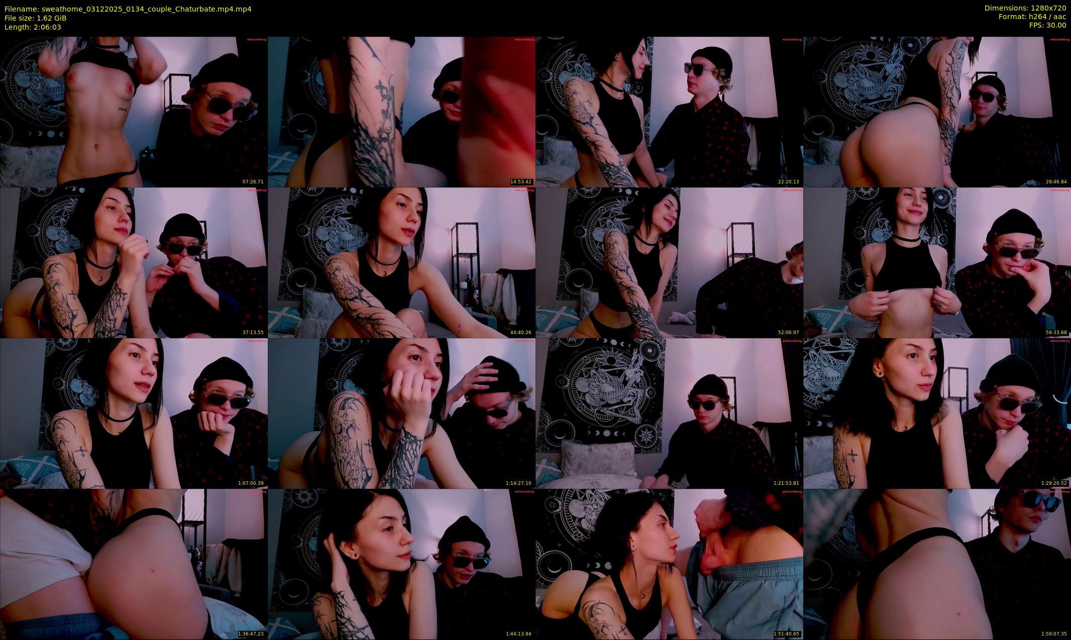 sweathome — 127 minute Chaturbate couple cam show recording, 720p, Dec 3, 2025