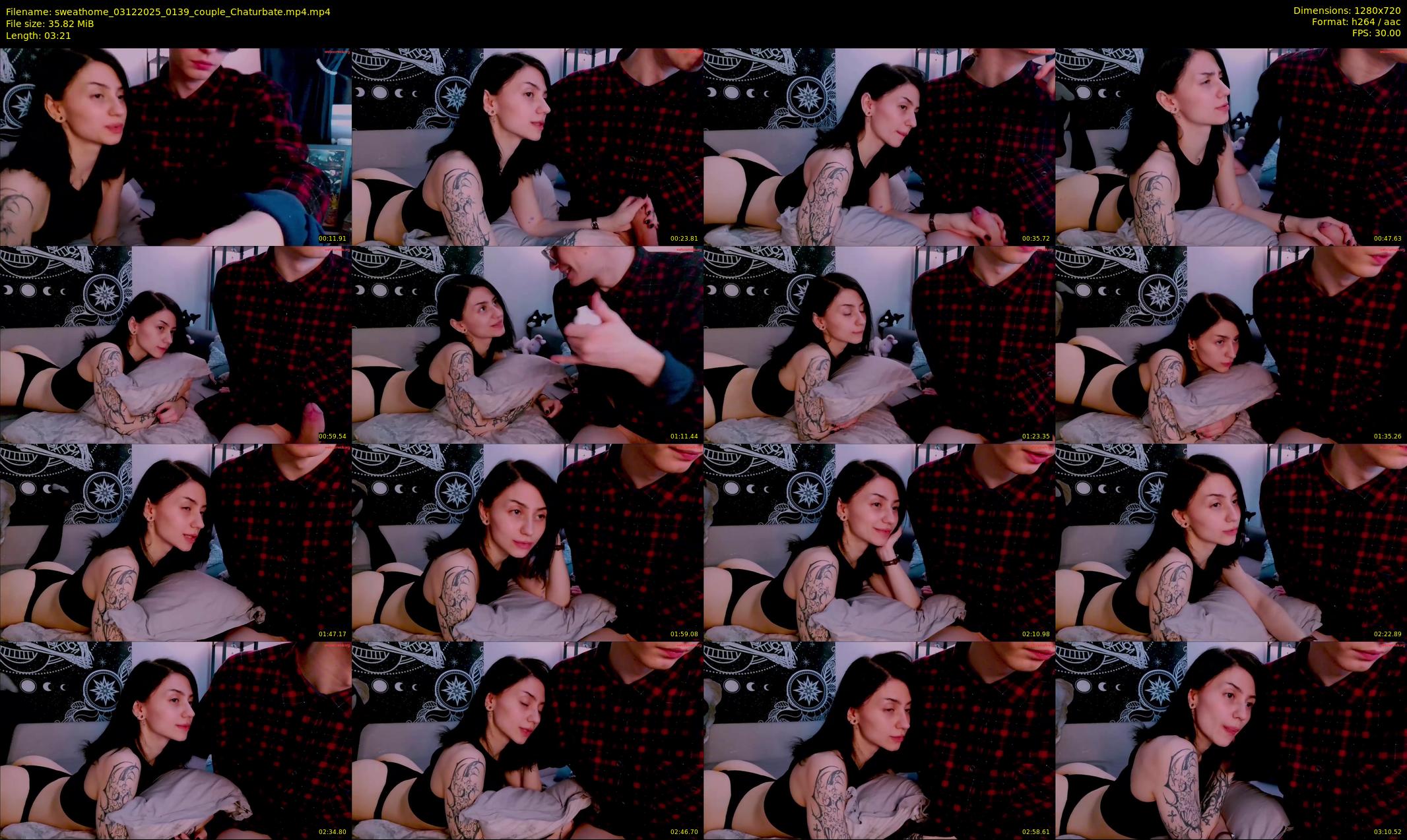 sweathome — 4 minute Chaturbate couple cam show recording, 720p, Dec 3, 2025