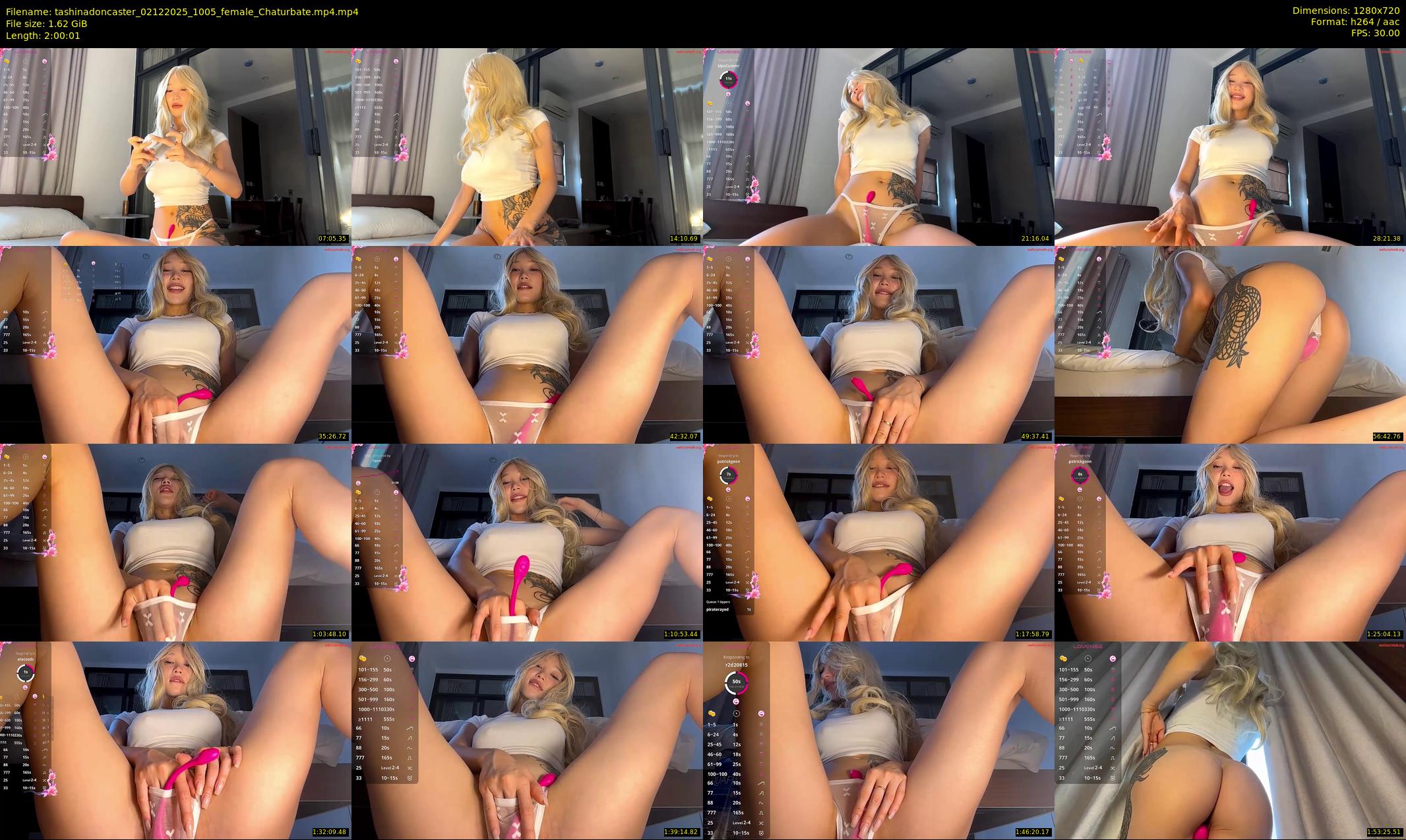 tashinadoncaster — 121 minute Chaturbate female cam show recording, 720p, Dec 2, 2025