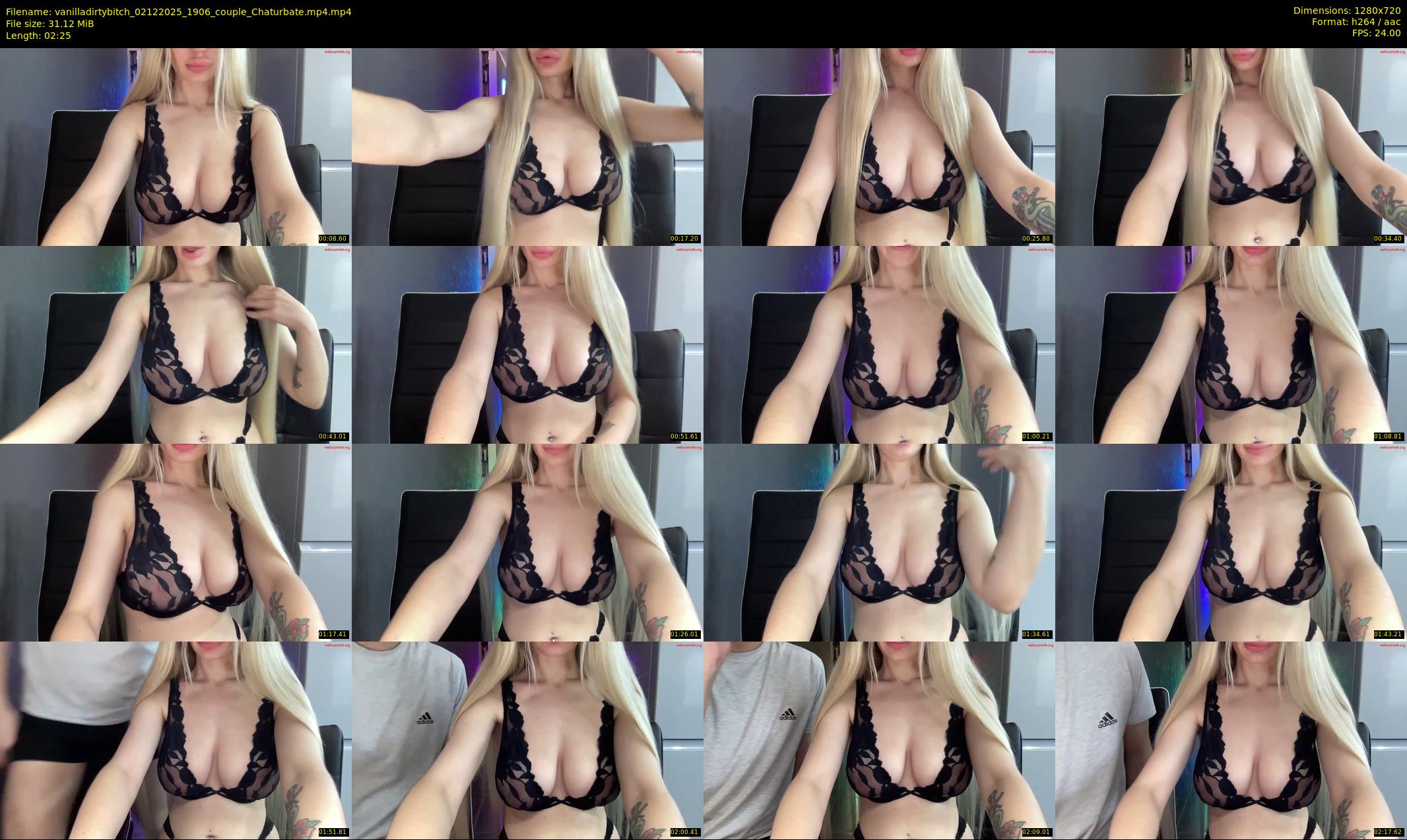 vanilladirtybitch — 3 minute Chaturbate couple cam show recording, 720p, Dec 2, 2025