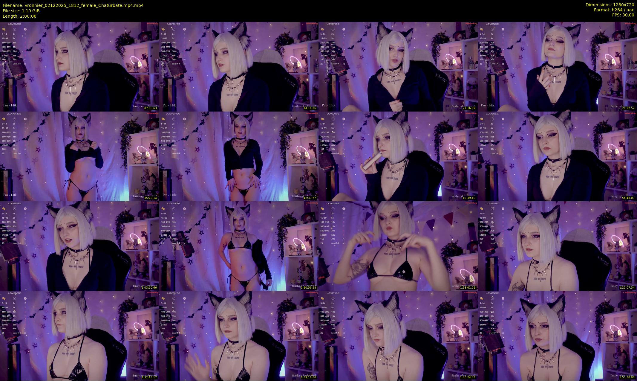 vronnier — 121 minute Chaturbate female cam show recording, 720p, Dec 2, 2025