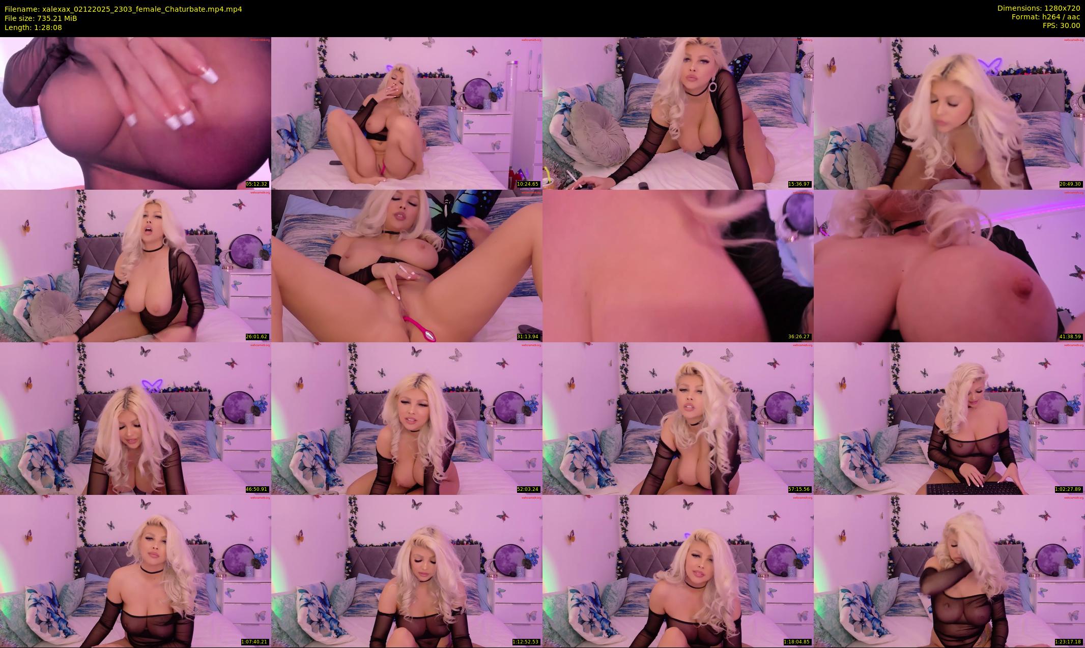 xalexax — 89 minute Chaturbate female cam show recording, 720p, Dec 2, 2025