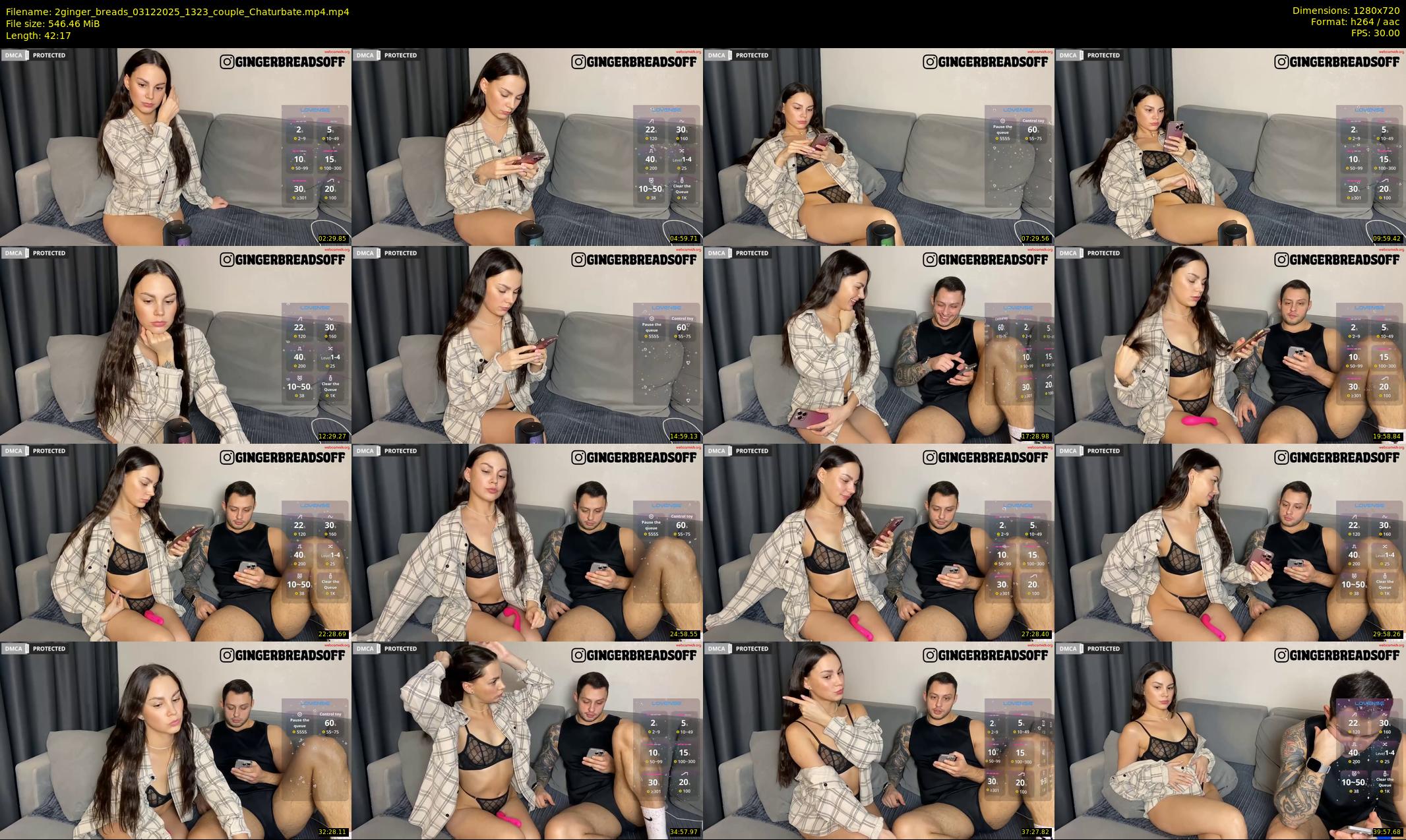 2ginger_breads — 43 minute Chaturbate couple cam show recording, 720p, Dec 3, 2025