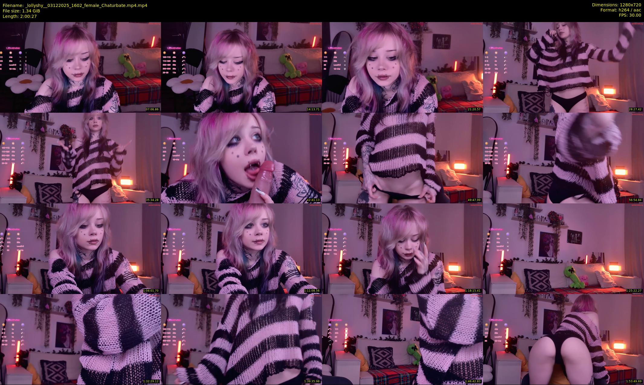 _lollyshy_ — 121 minute Chaturbate female cam show recording, 720p, Dec 3, 2025