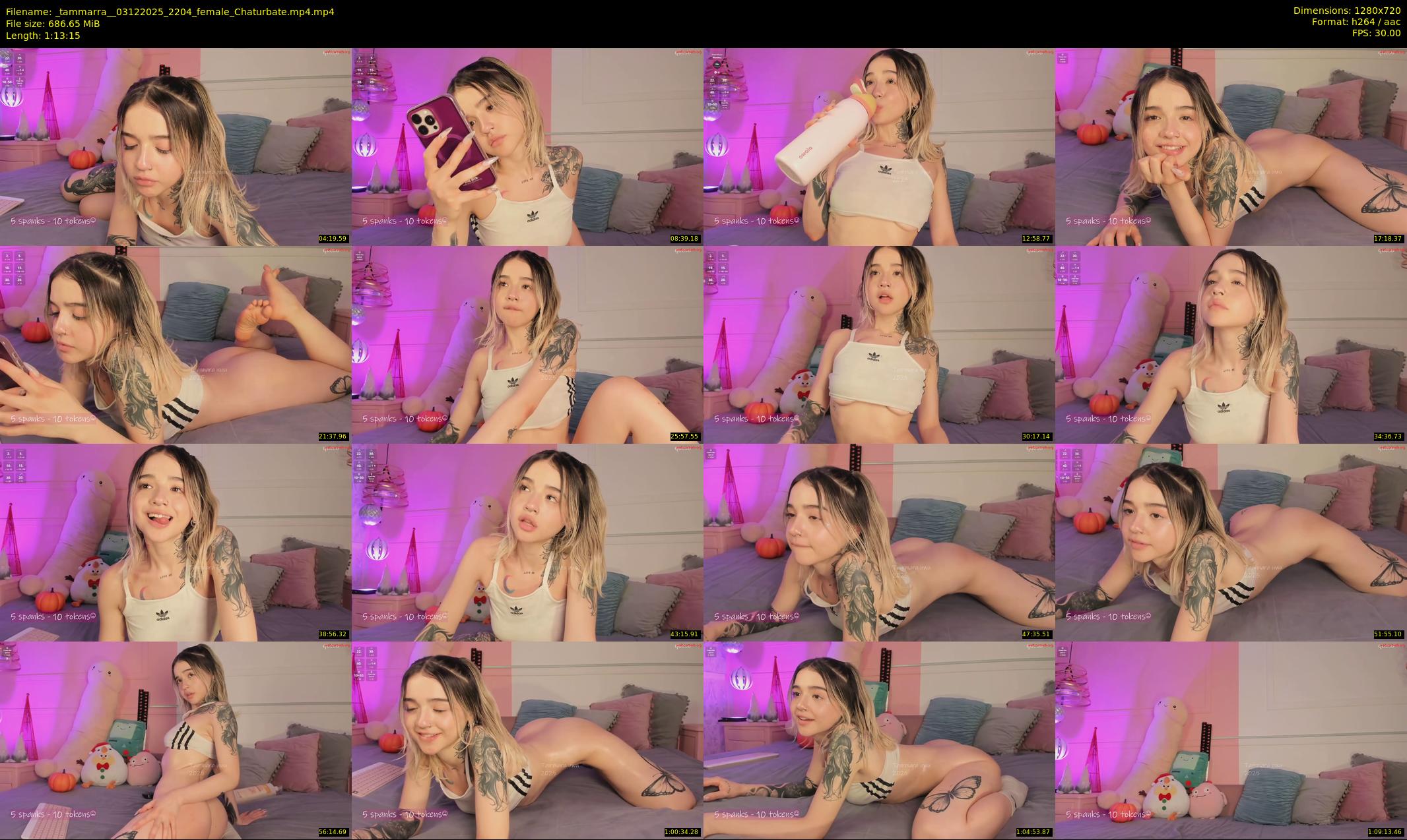 _tammarra_ — 74 minute Chaturbate female cam show recording, 720p, Dec 3, 2025