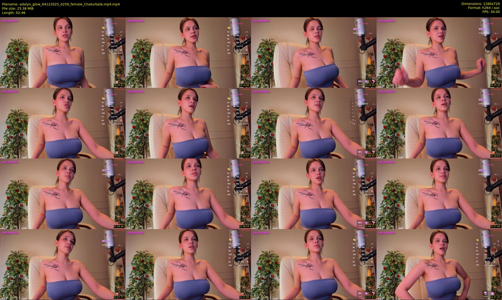 adalyn_glow — 3 minute Chaturbate female cam show recording, 720p, Dec 4, 2025