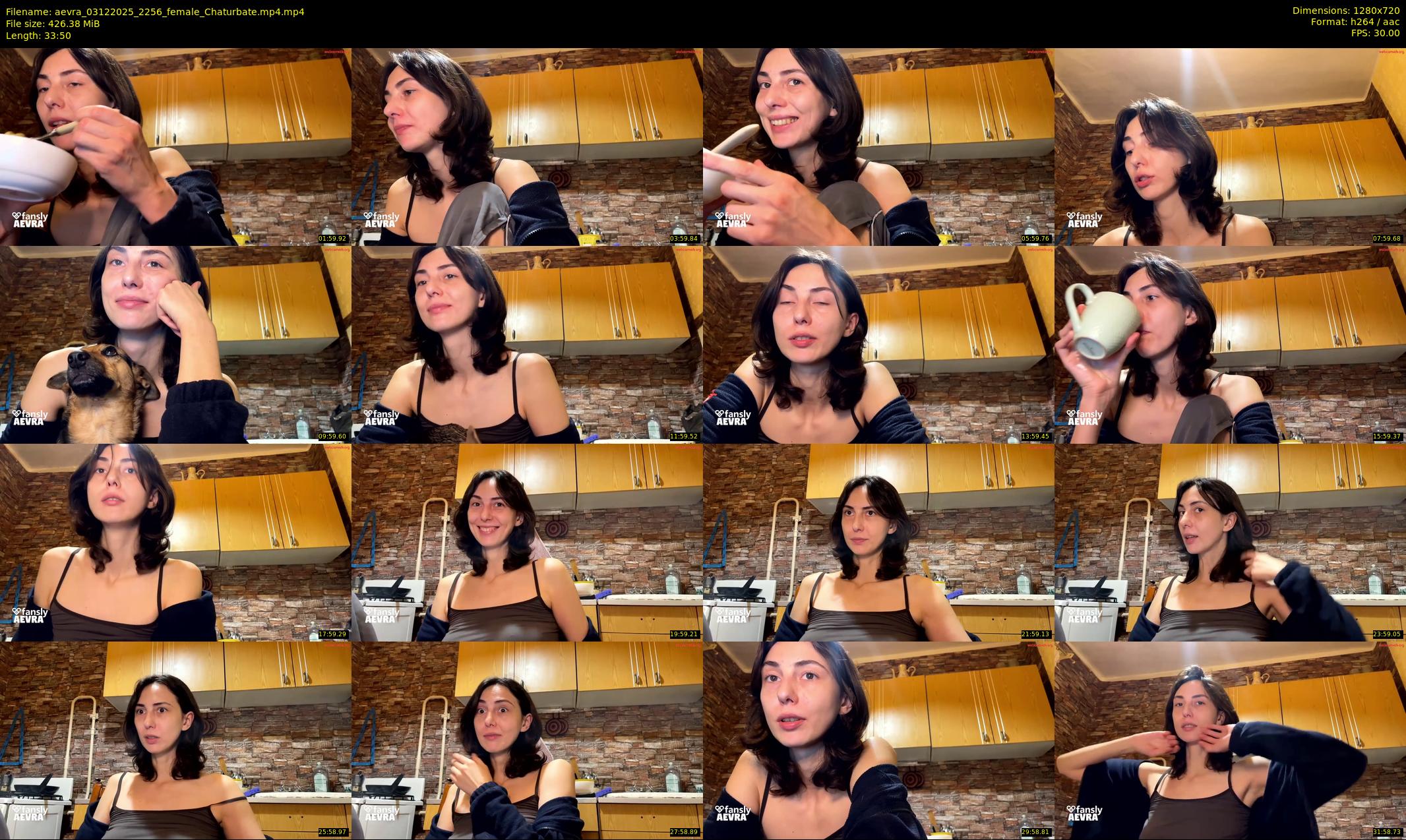 aevra — 34 minute Chaturbate female cam show recording, 720p, Dec 3, 2025