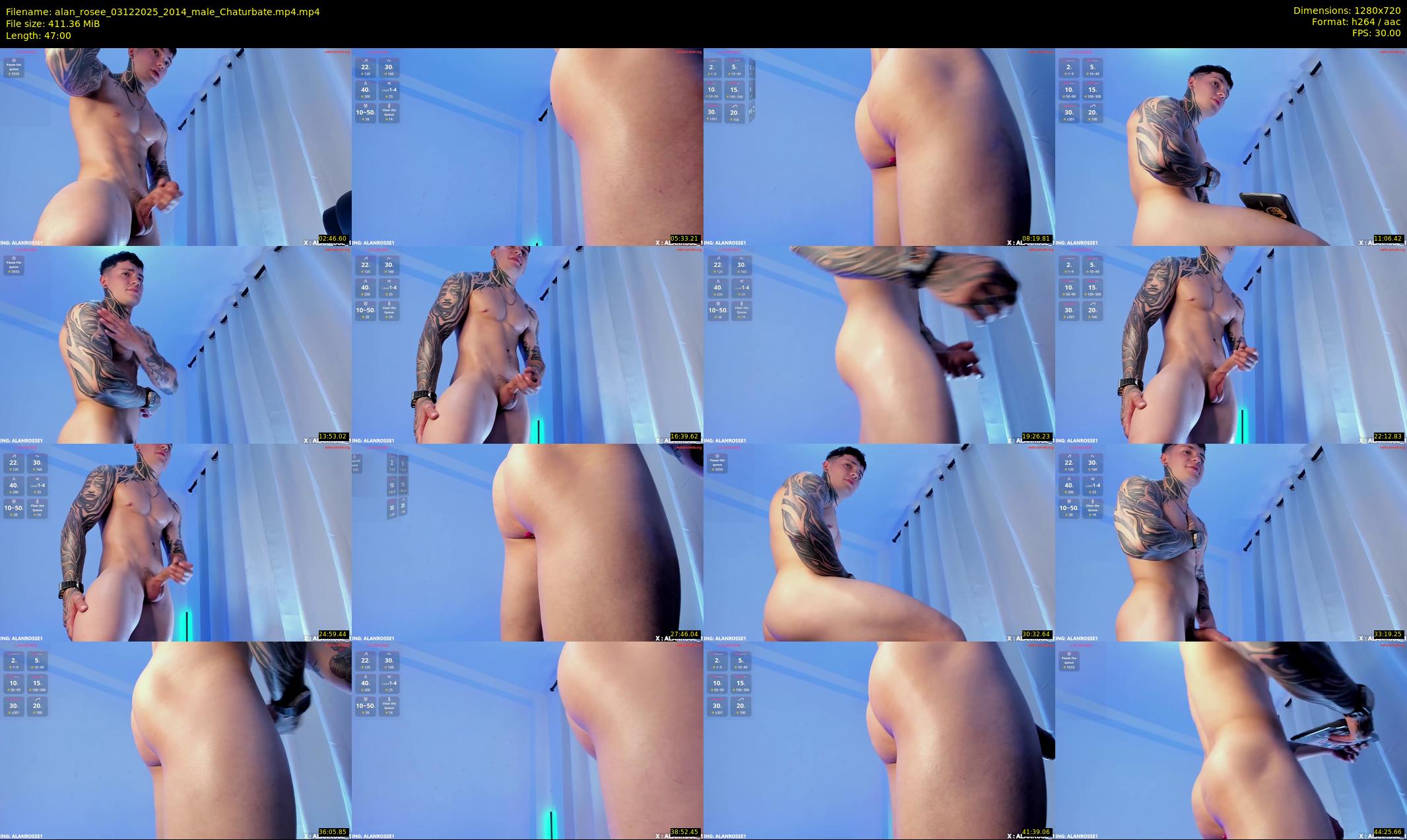 alan_rosee — 47 minute Chaturbate male cam show recording, 720p, Dec 3, 2025