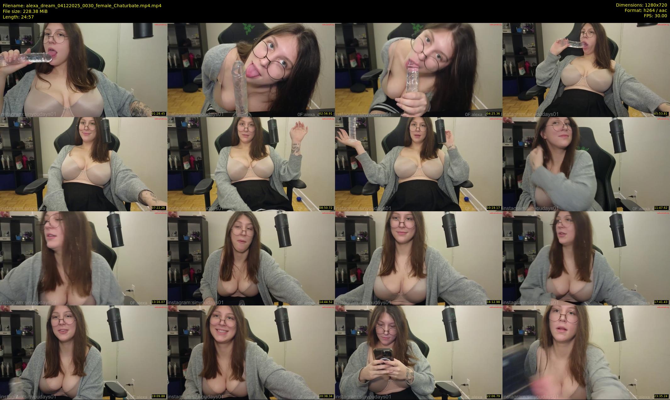 alexa_dream — 25 minute Chaturbate female cam show recording, 720p, Dec 4, 2025