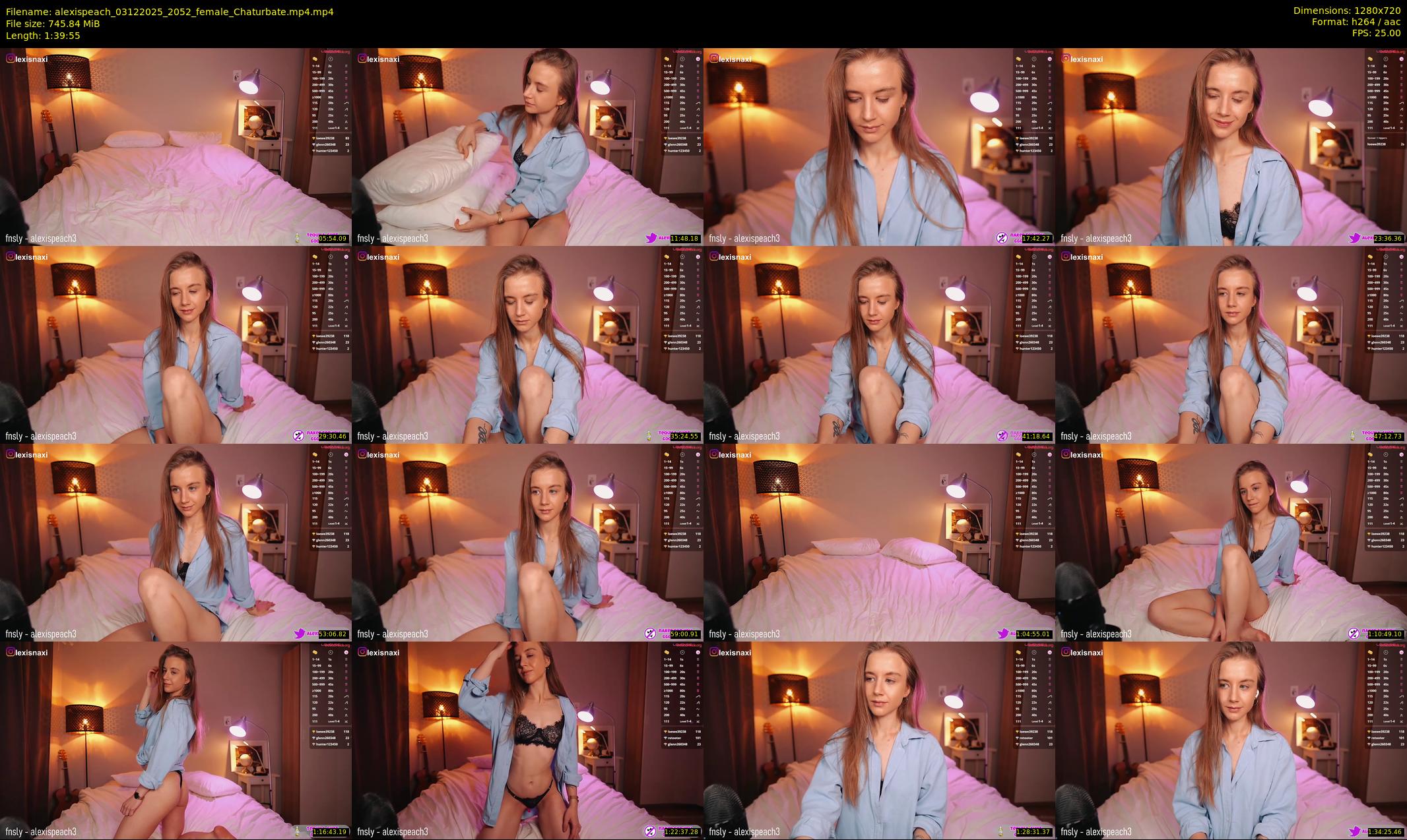 alexispeach — 100 minute Chaturbate female cam show recording, 720p, Dec 3, 2025