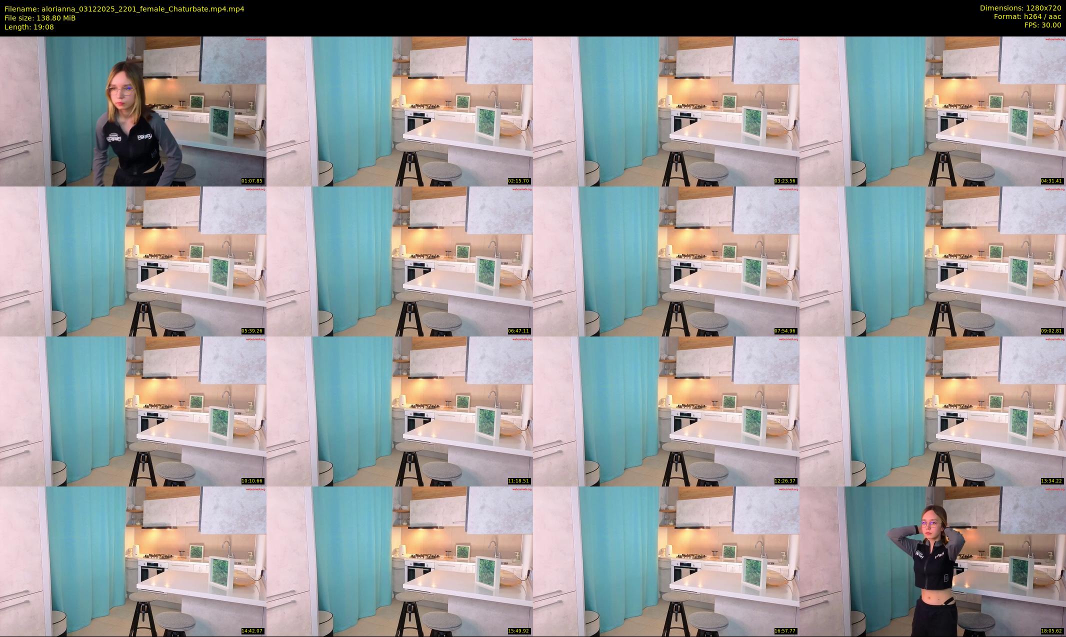 alorianna — 20 minute Chaturbate female cam show recording, 720p, Dec 3, 2025