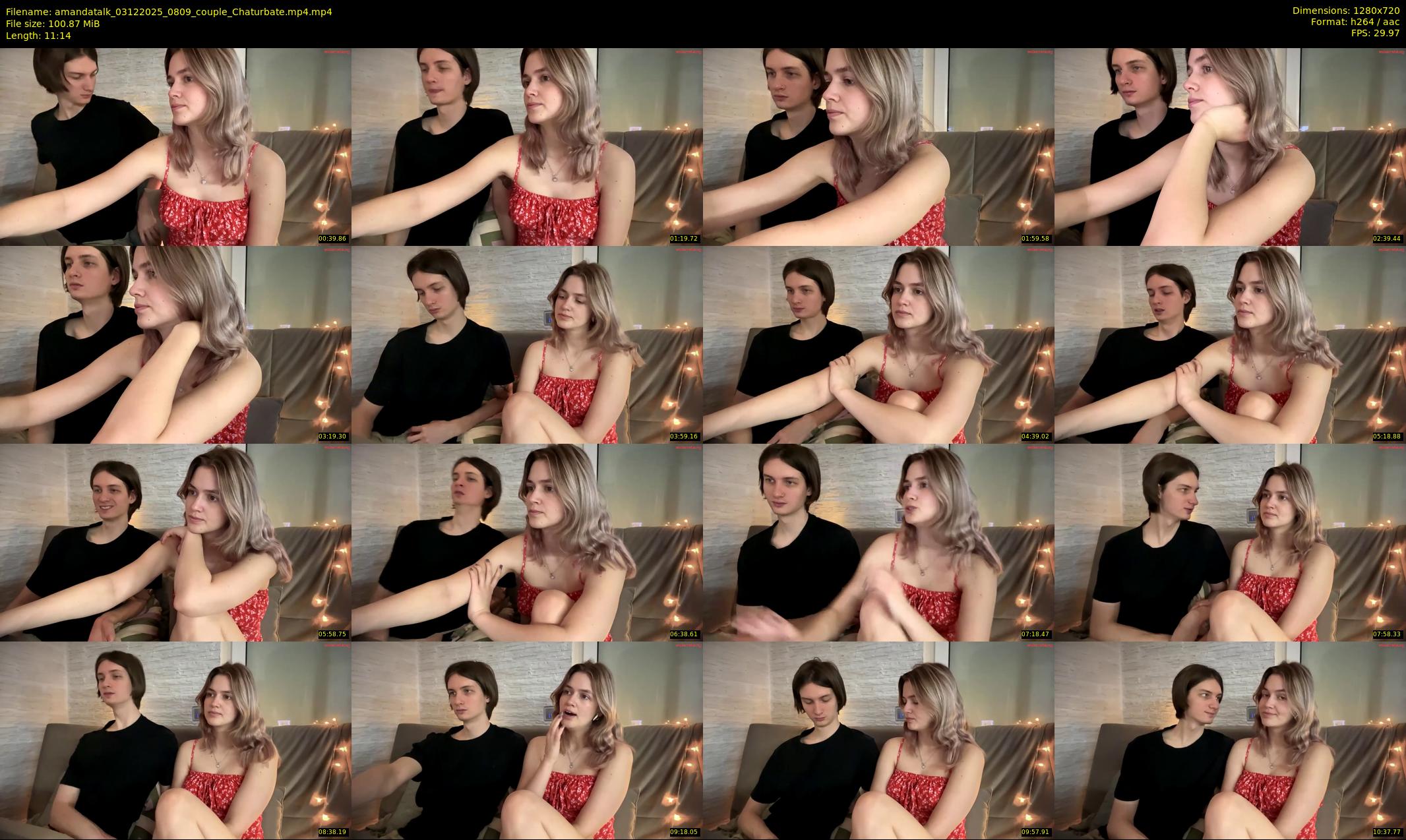 amandatalk — 12 minute Chaturbate couple cam show recording, 720p, Dec 3, 2025