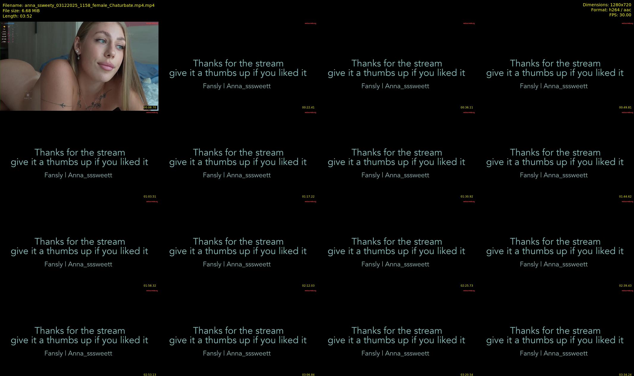 anna_ssweety — 4 minute Chaturbate female cam show recording, 720p, Dec 3, 2025