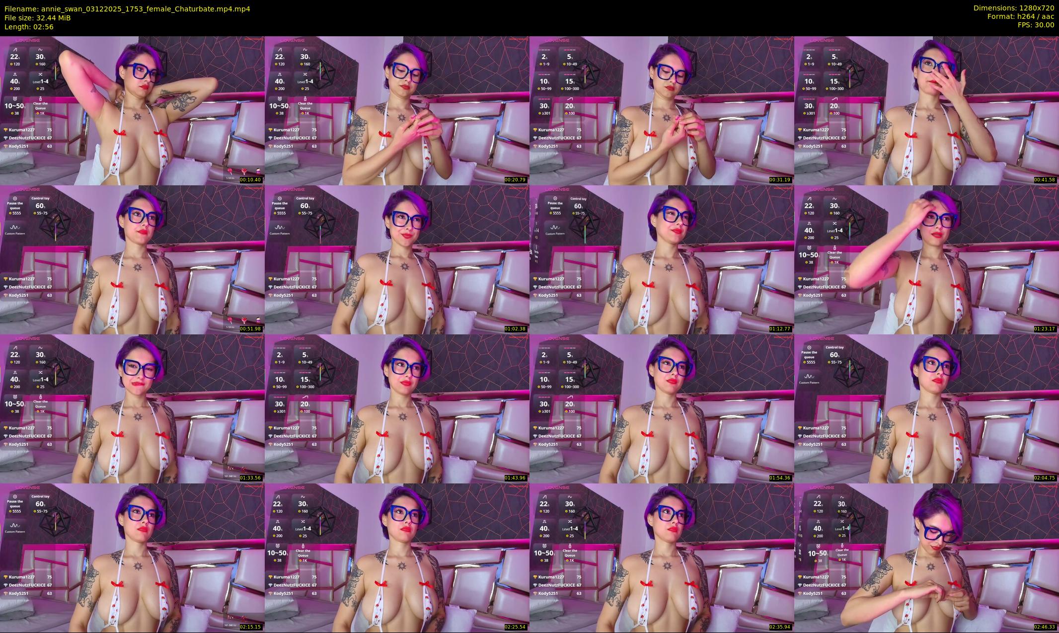 annie_swan — 3 minute Chaturbate female cam show recording, 720p, Dec 3, 2025