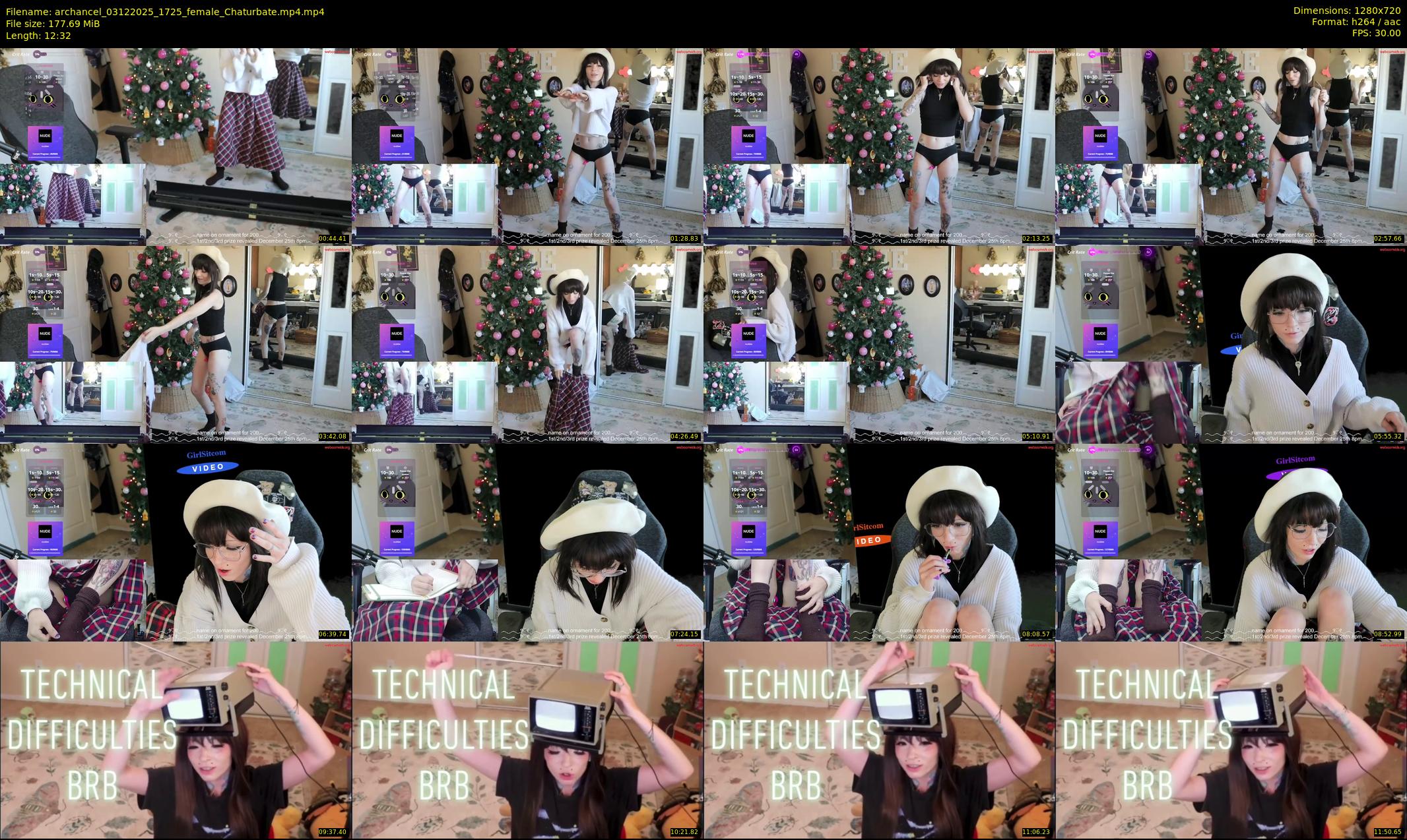 archancel — 13 minute Chaturbate female cam show recording, 720p, Dec 3, 2025