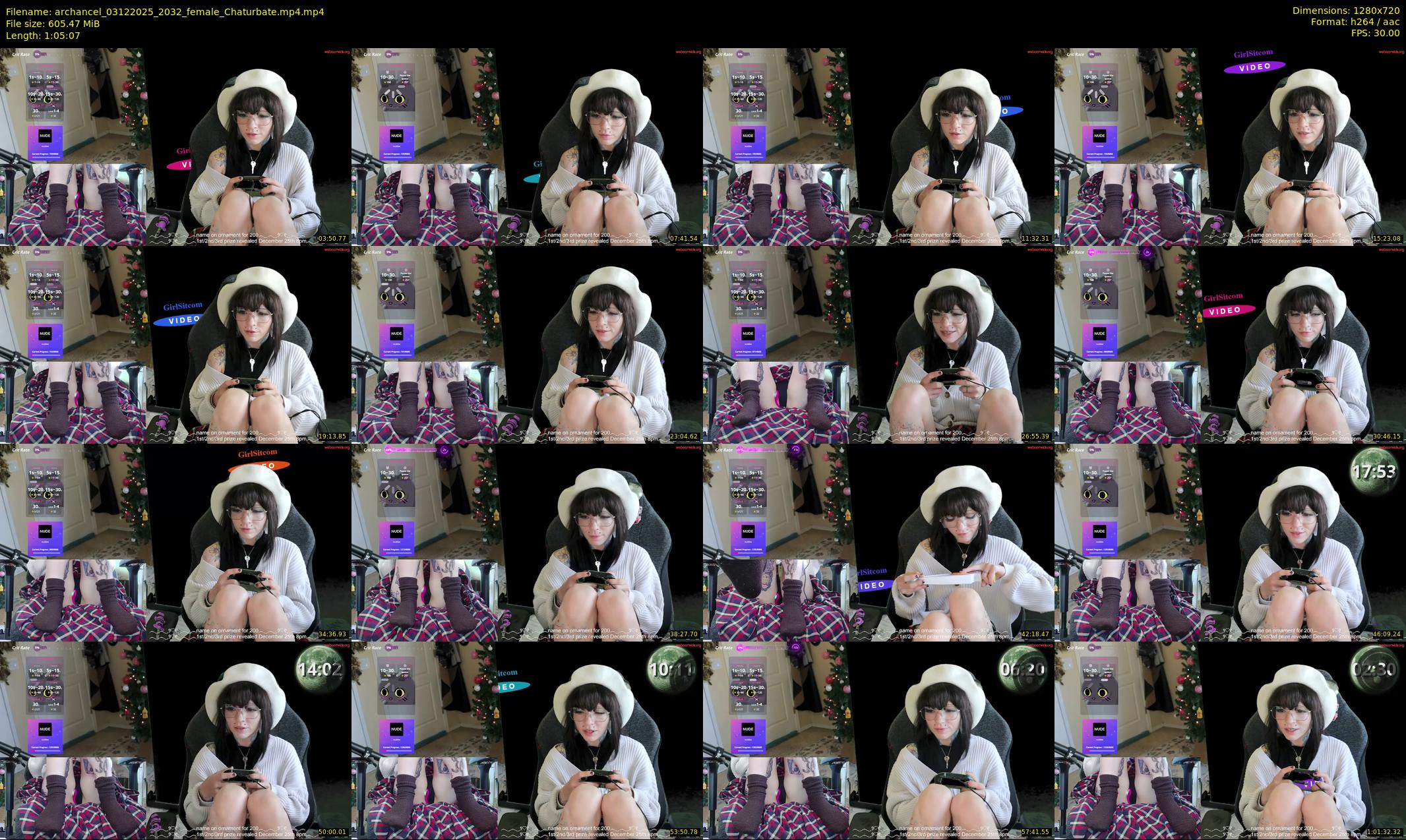 archancel — 66 minute Chaturbate female cam show recording, 720p, Dec 3, 2025