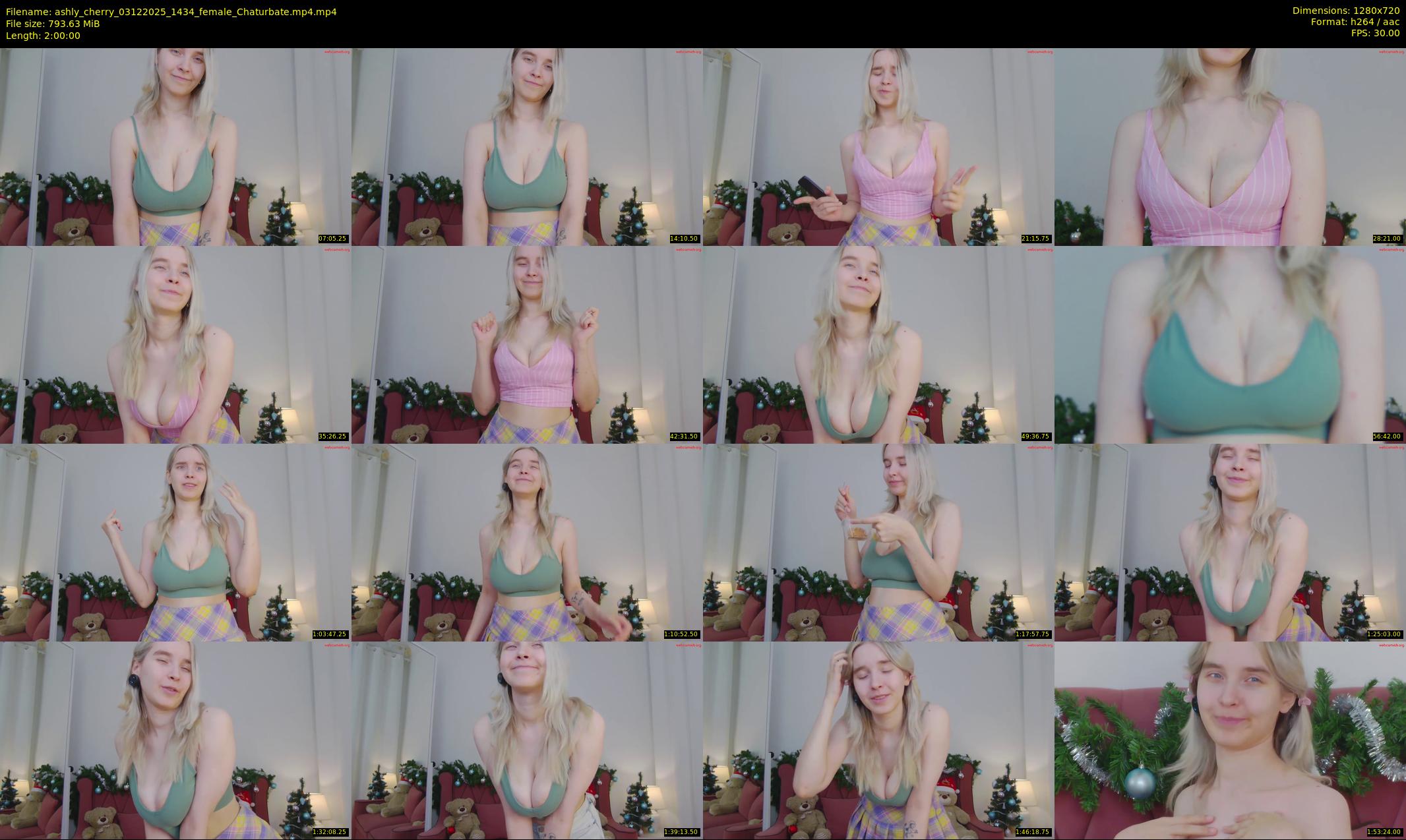 ashly_cherry — 120 minute Chaturbate female cam show recording, 720p, Dec 3, 2025