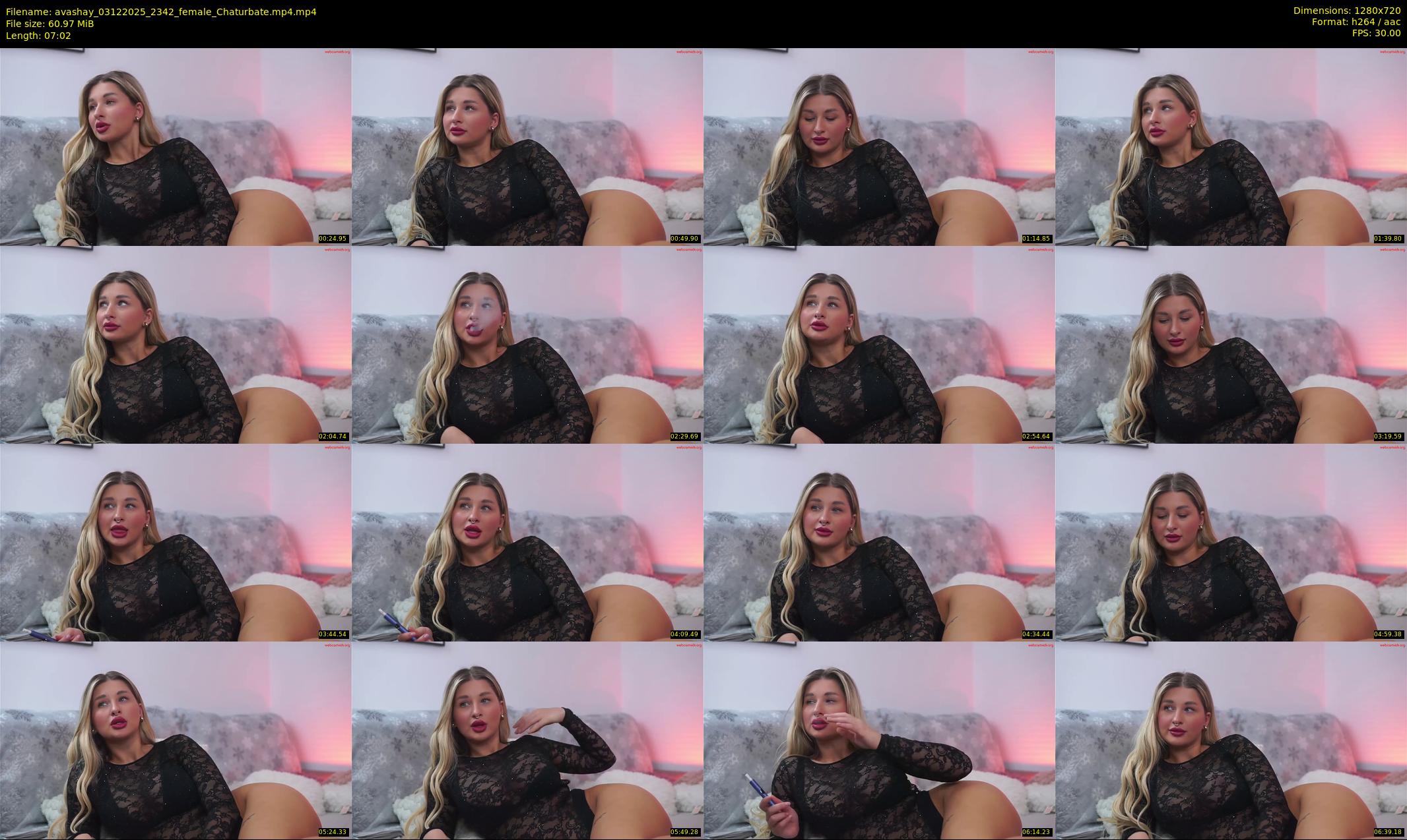 avashay — 8 minute Chaturbate female cam show recording, 720p, Dec 3, 2025