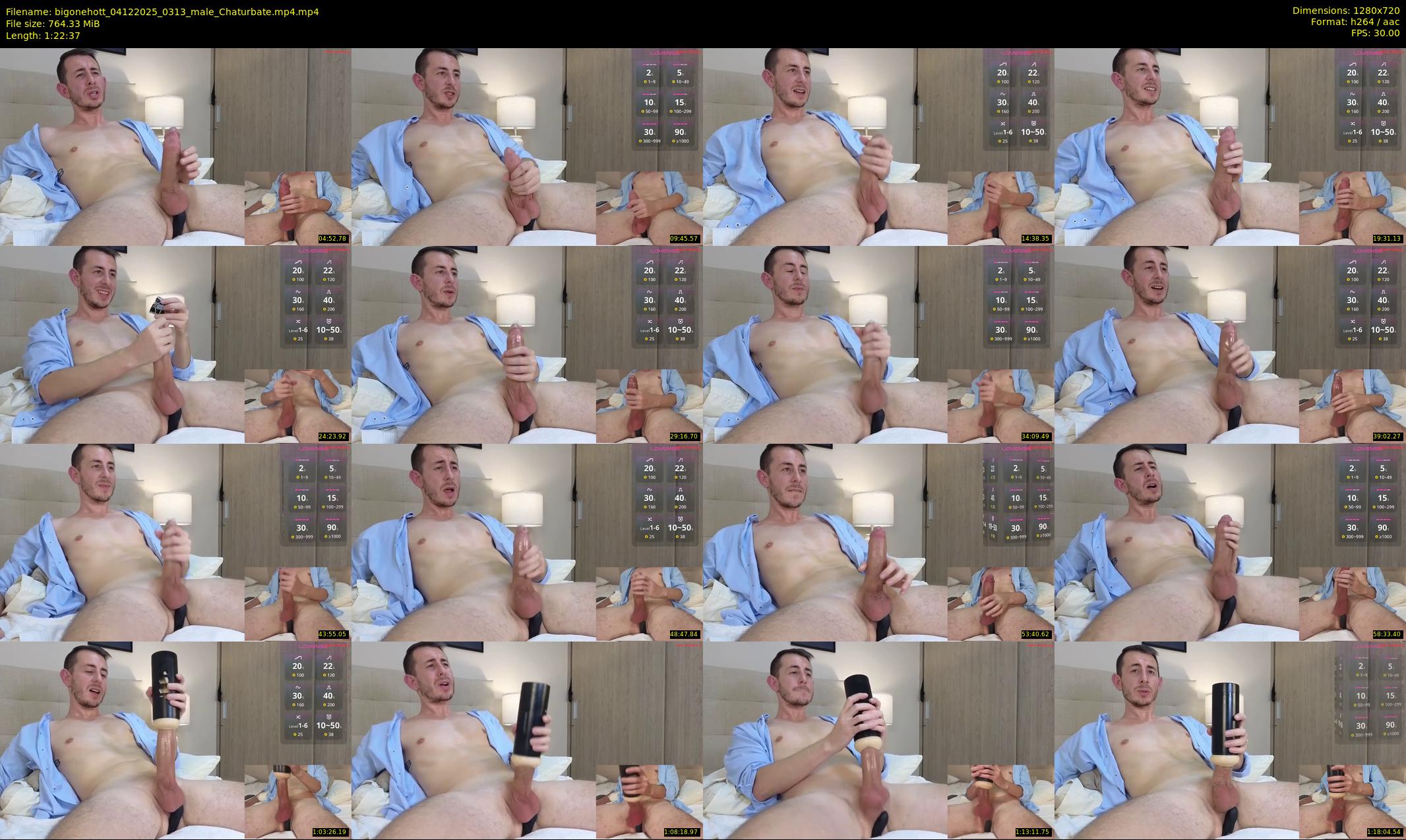 bigonehott — 83 minute Chaturbate male cam show recording, 720p, Dec 4, 2025