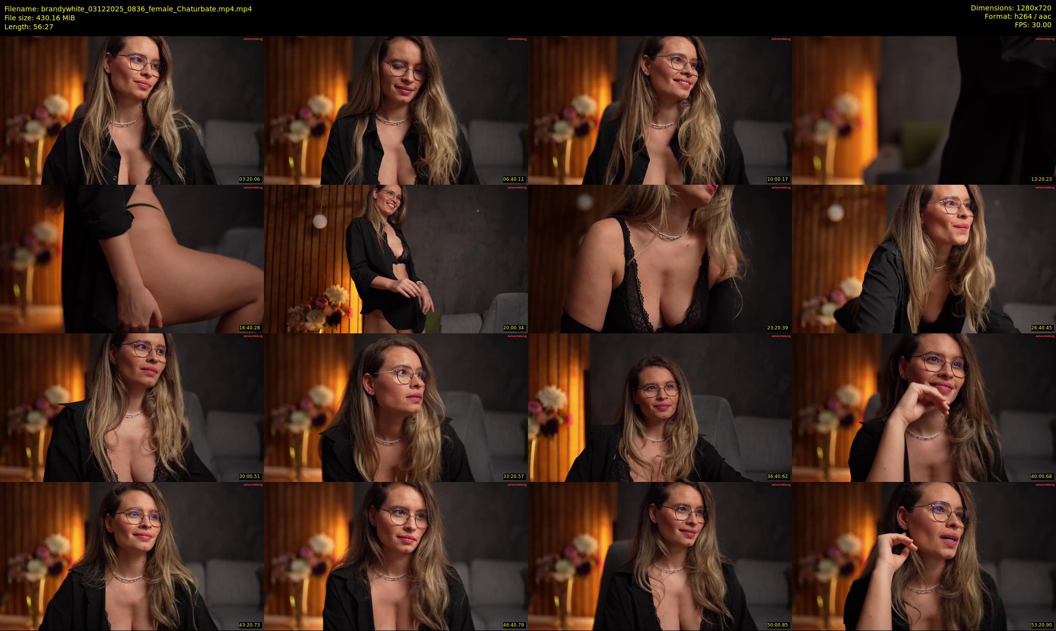 brandywhite — 57 minute Chaturbate female cam show recording, 720p, Dec 3, 2025