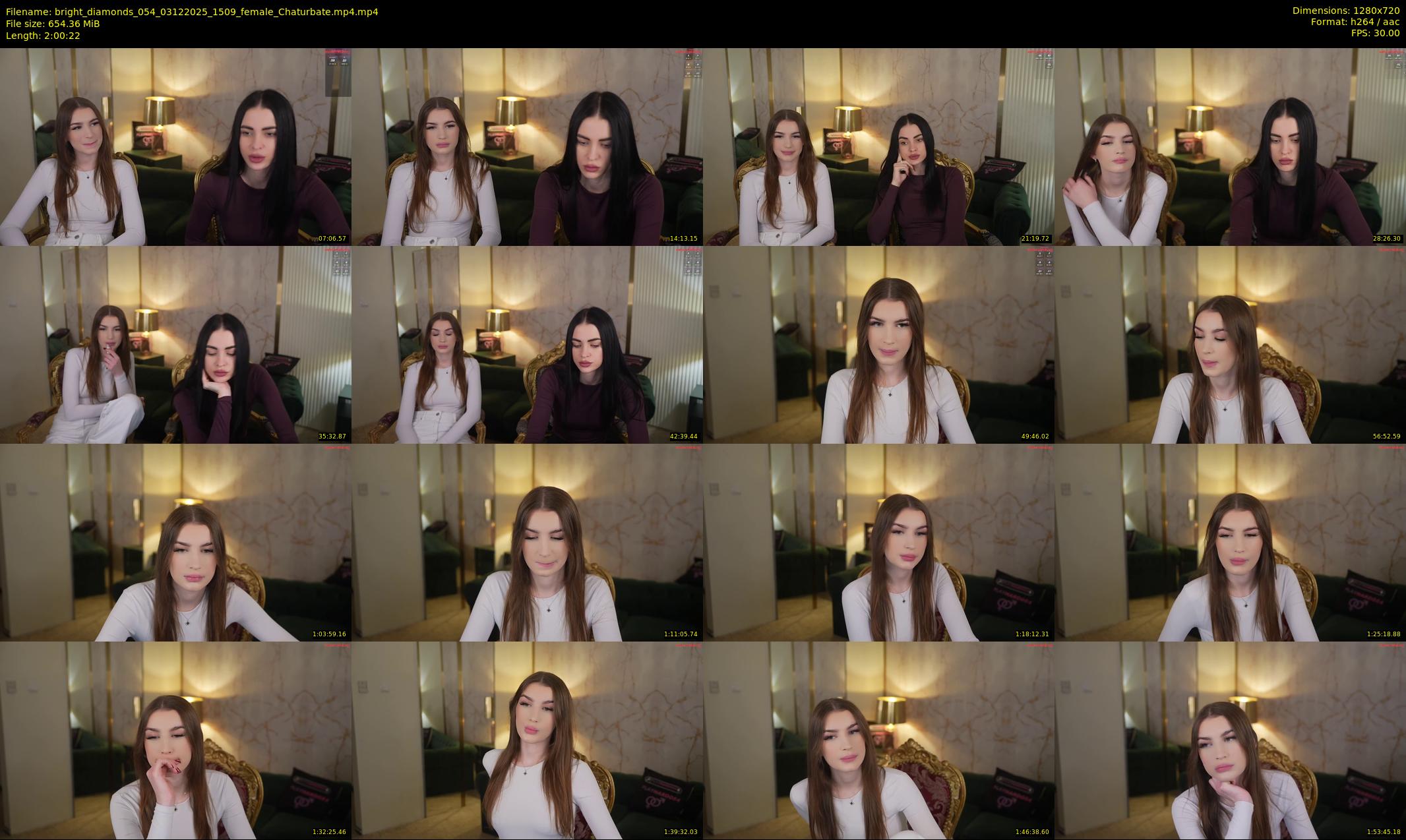 bright_diamonds_054 — 121 minute Chaturbate couple cam show recording, 720p, Dec 3, 2025