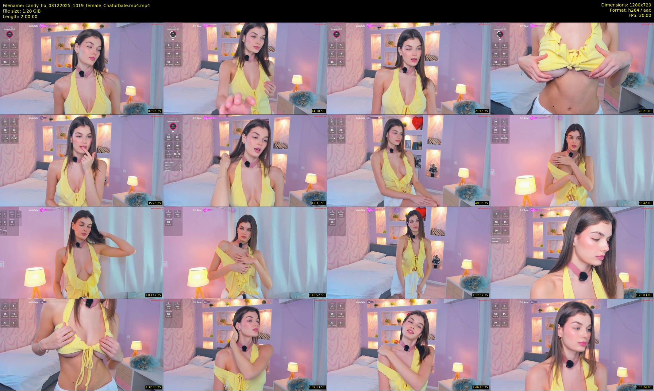 candy_flo — 120 minute Chaturbate female cam show recording, 720p, Dec 3, 2025