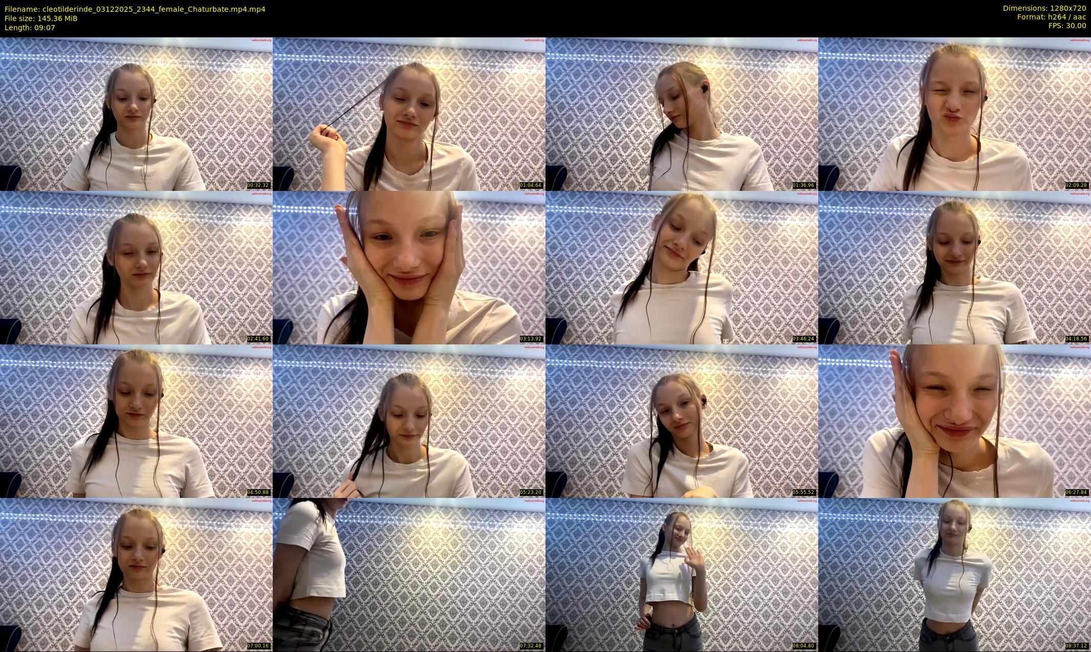 cleotilderinde — 10 minute Chaturbate female cam show recording, 720p, Dec 3, 2025