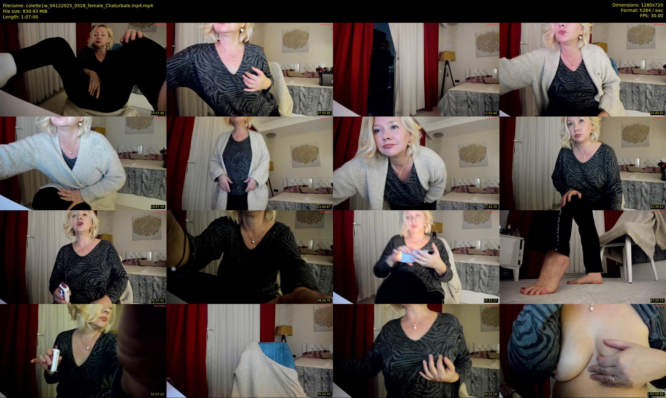 colette1w — 67 minute Chaturbate female cam show recording, 720p, Dec 4, 2025