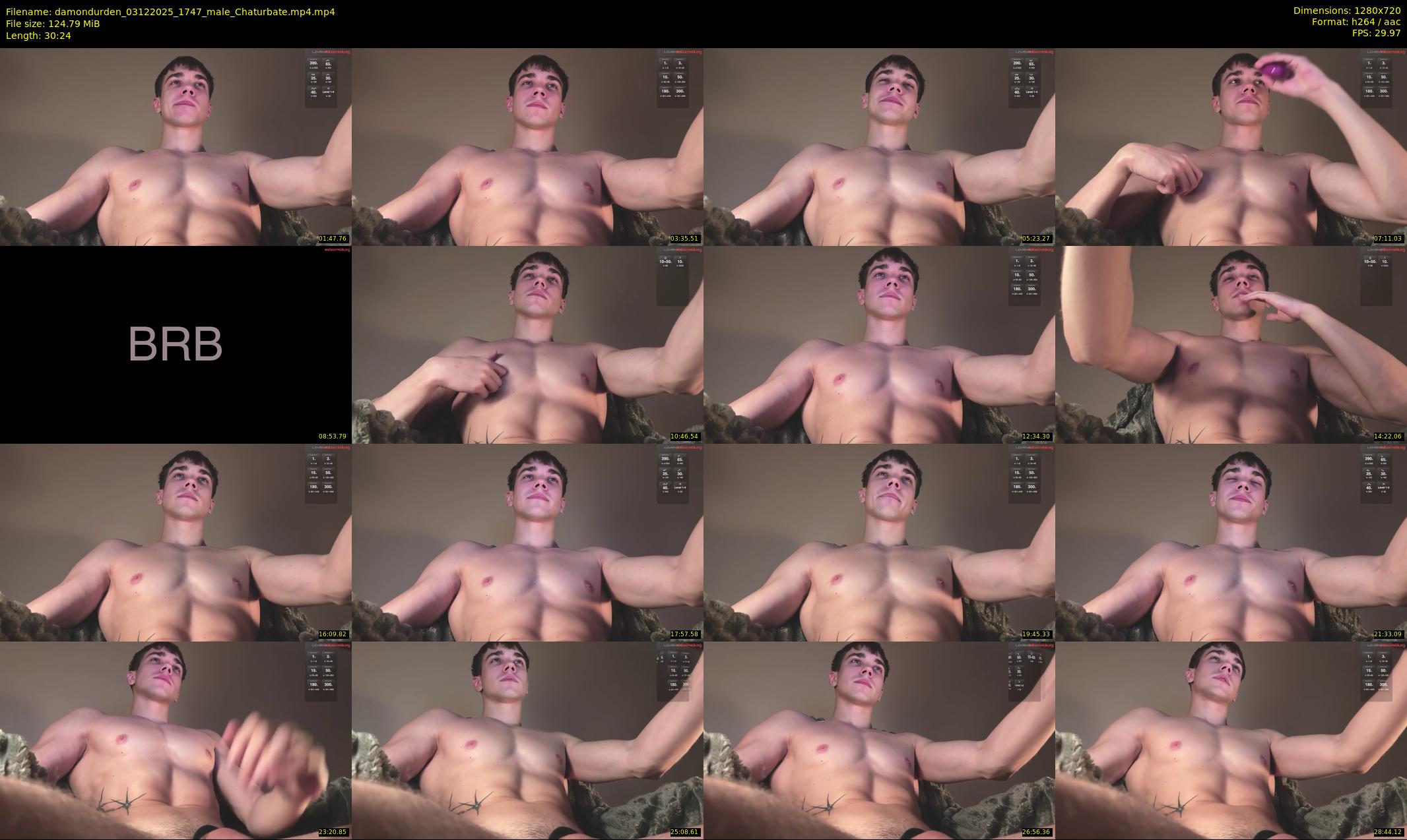 damondurden — 31 minute Chaturbate male cam show recording, 720p, Dec 3, 2025