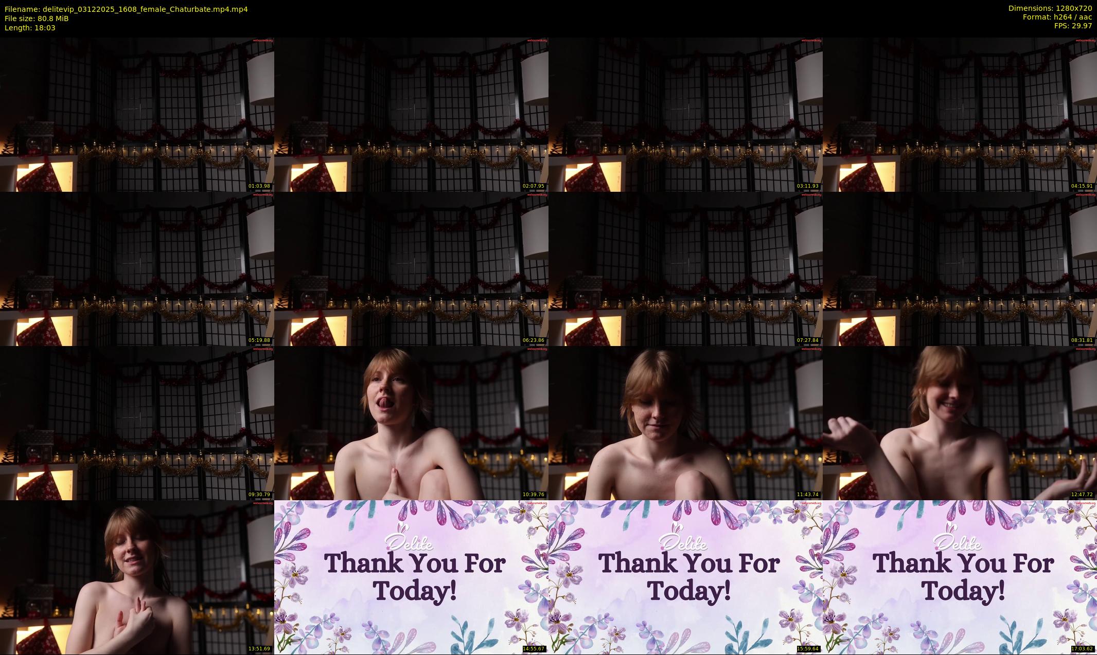 delitevip — 19 minute Chaturbate female cam show recording, 720p, Dec 3, 2025