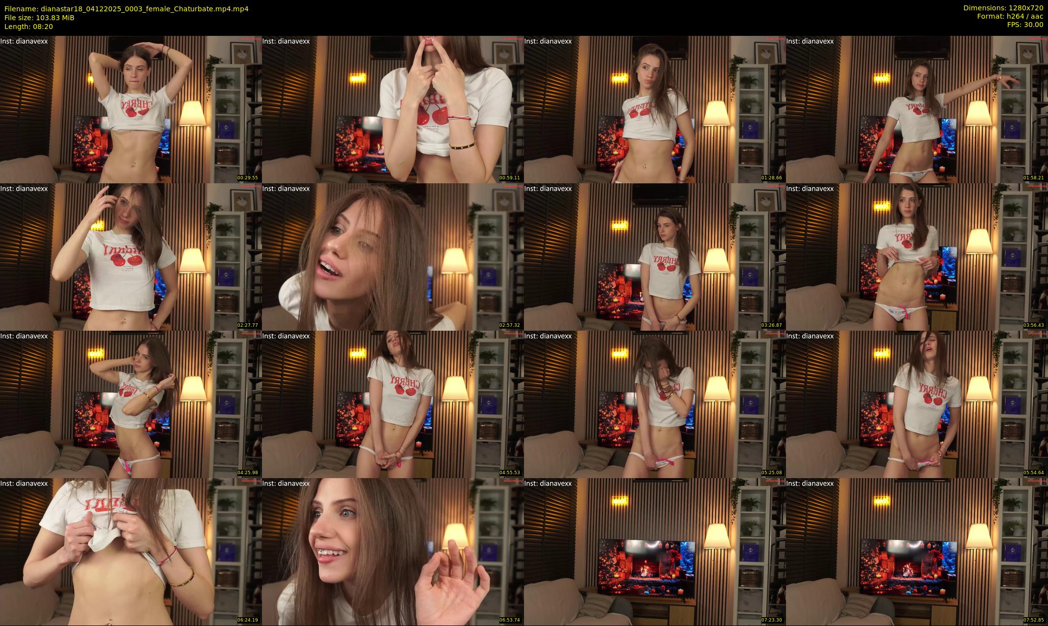 dianastar18 — 9 minute Chaturbate female cam show recording, 720p, Dec 4, 2025
