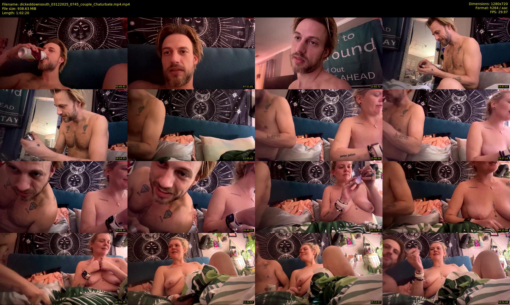 dickeddownsouth — 63 minute Chaturbate couple cam show recording, 720p, Dec 3, 2025