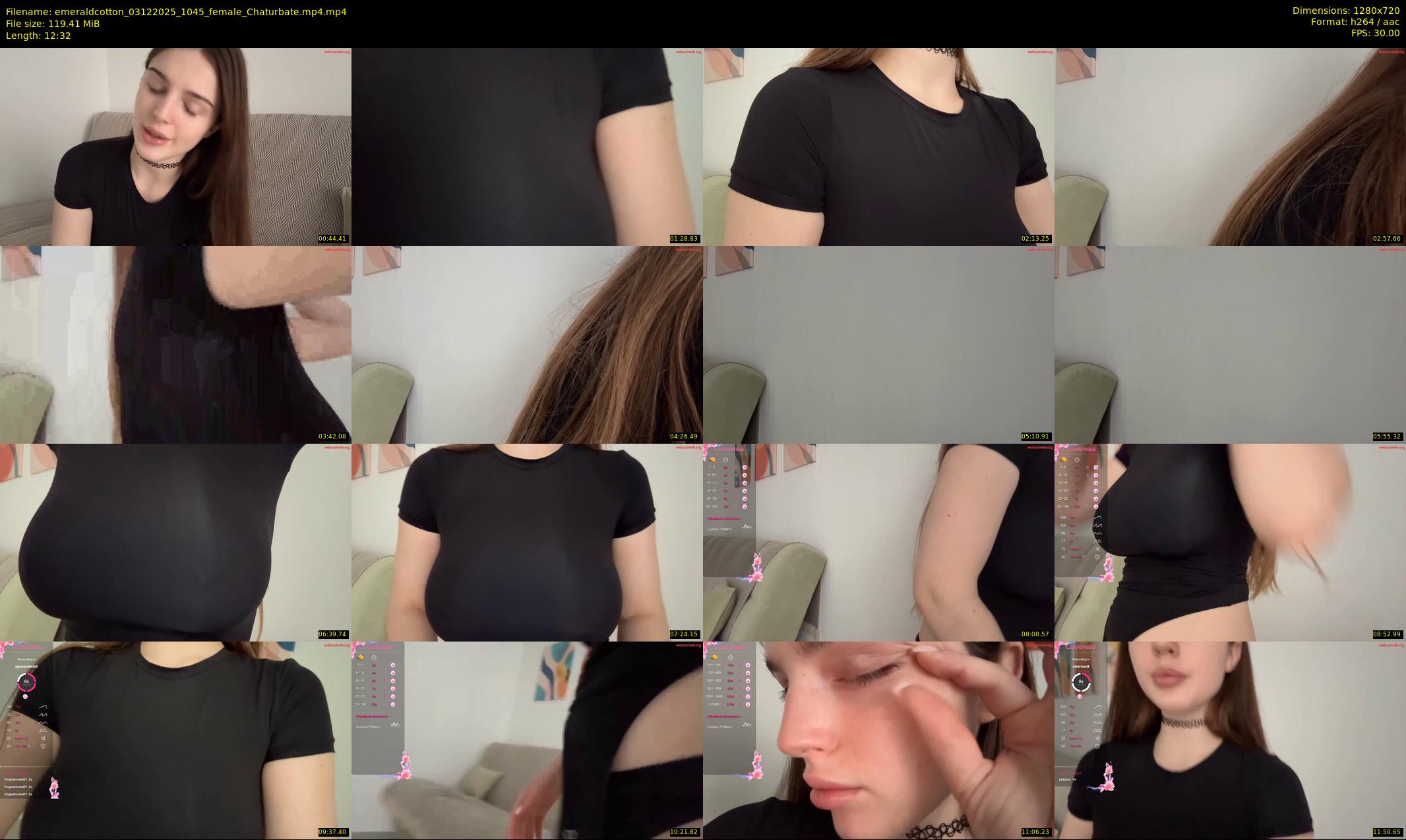 emeraldcotton — 13 minute Chaturbate female cam show recording, 720p, Dec 3, 2025