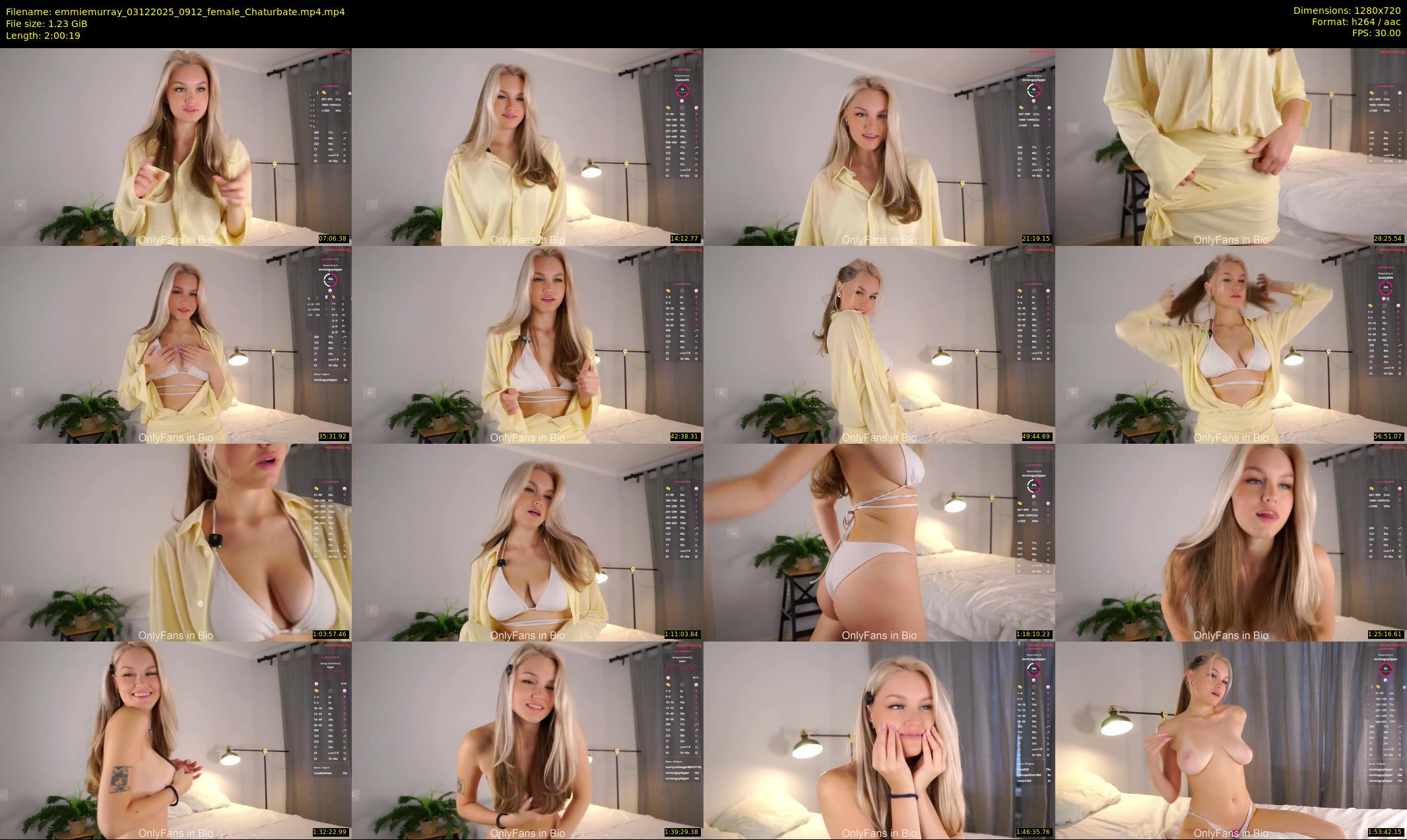 emmiemurray — 121 minute Chaturbate female cam show recording, 720p, Dec 3, 2025