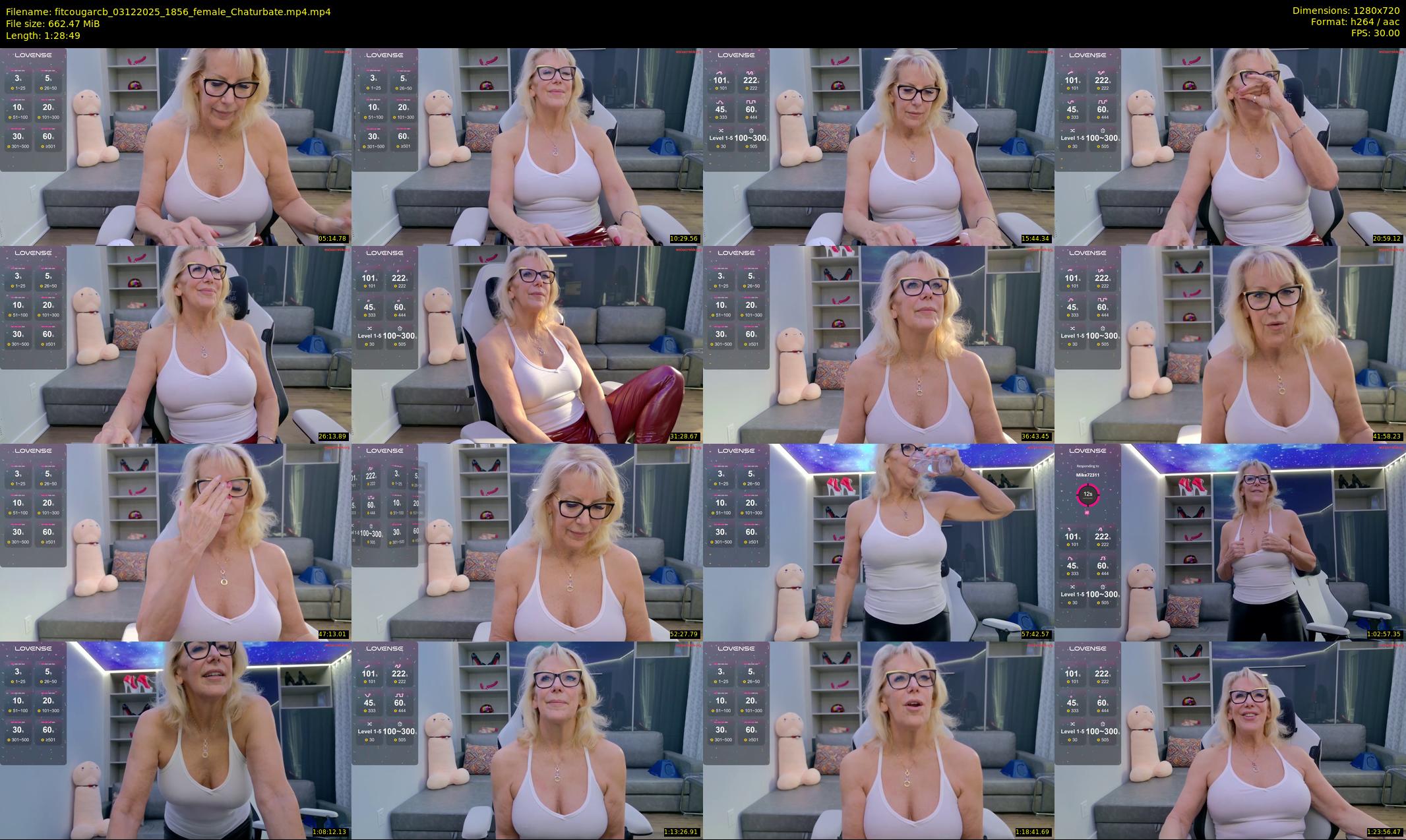 fitcougarcb — 89 minute Chaturbate female cam show recording, 720p, Dec 3, 2025