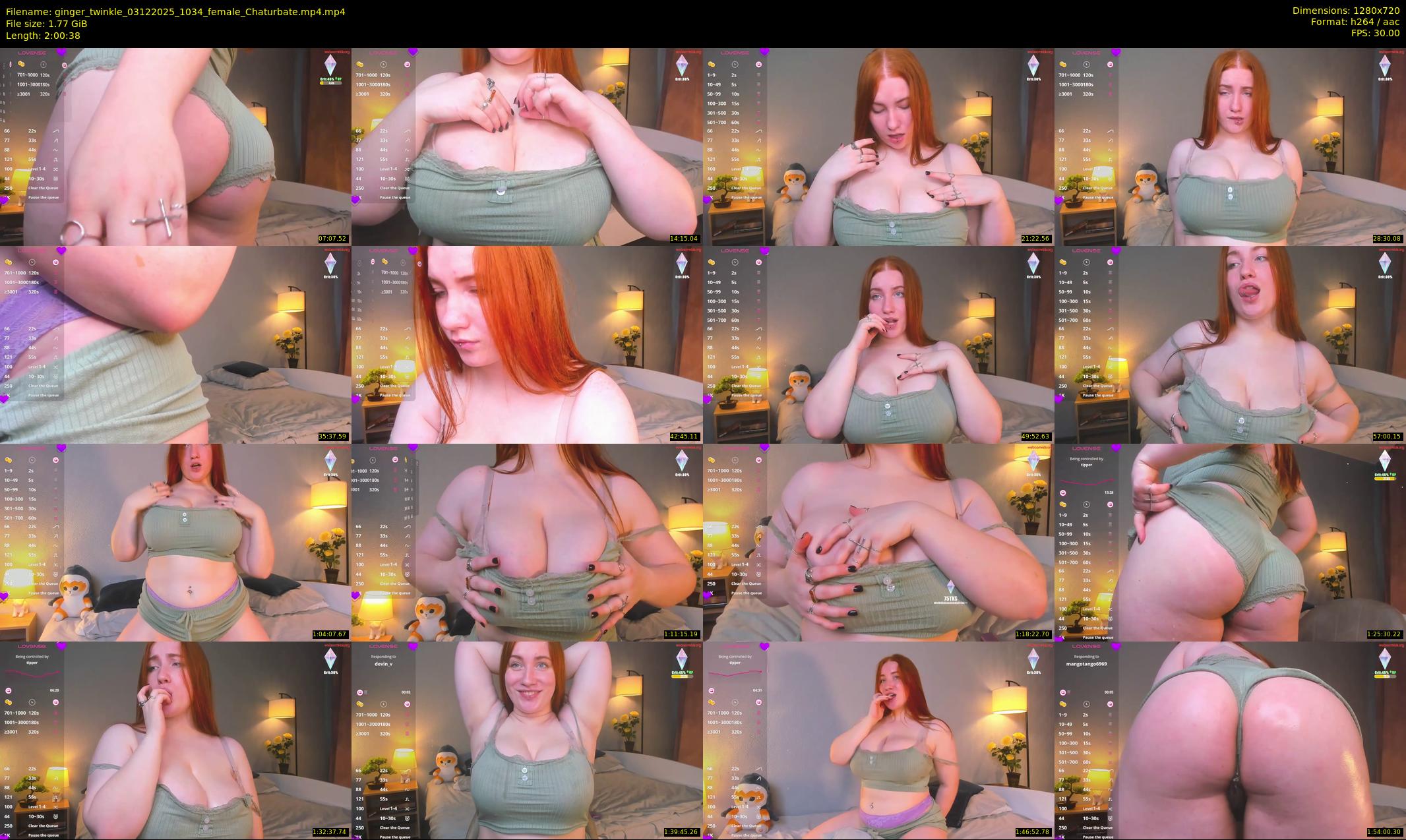 ginger_twinkle — 121 minute Chaturbate female cam show recording, 720p, Dec 3, 2025