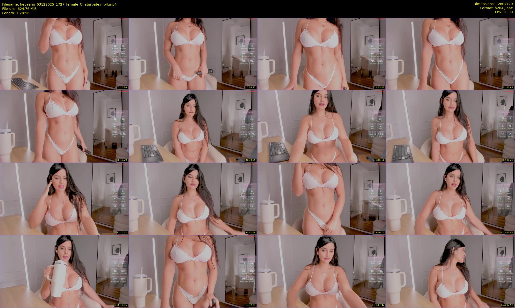 hevaenn — 89 minute Chaturbate female cam show recording, 720p, Dec 3, 2025
