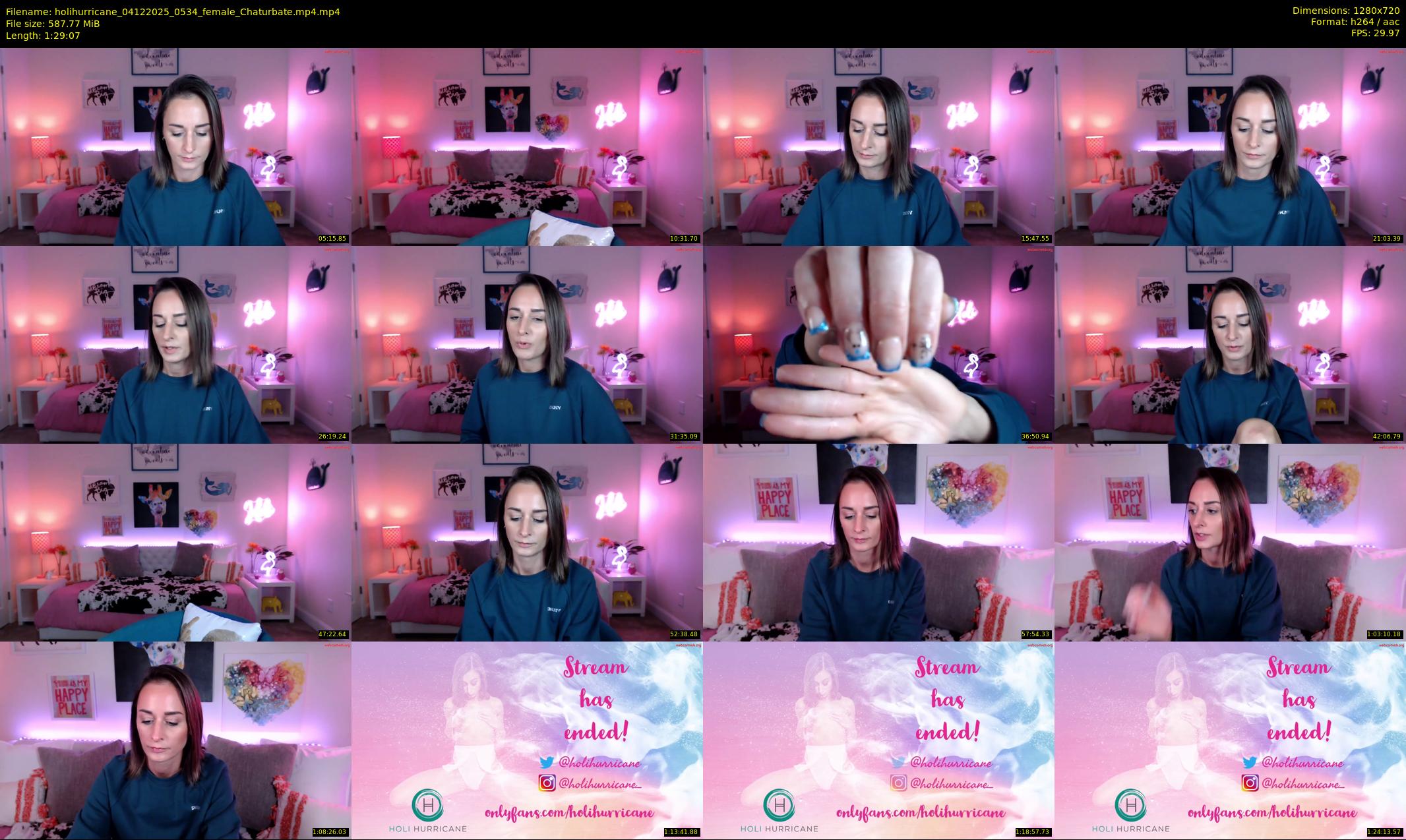 holihurricane — 90 minute Chaturbate female cam show recording, 720p, Dec 4, 2025