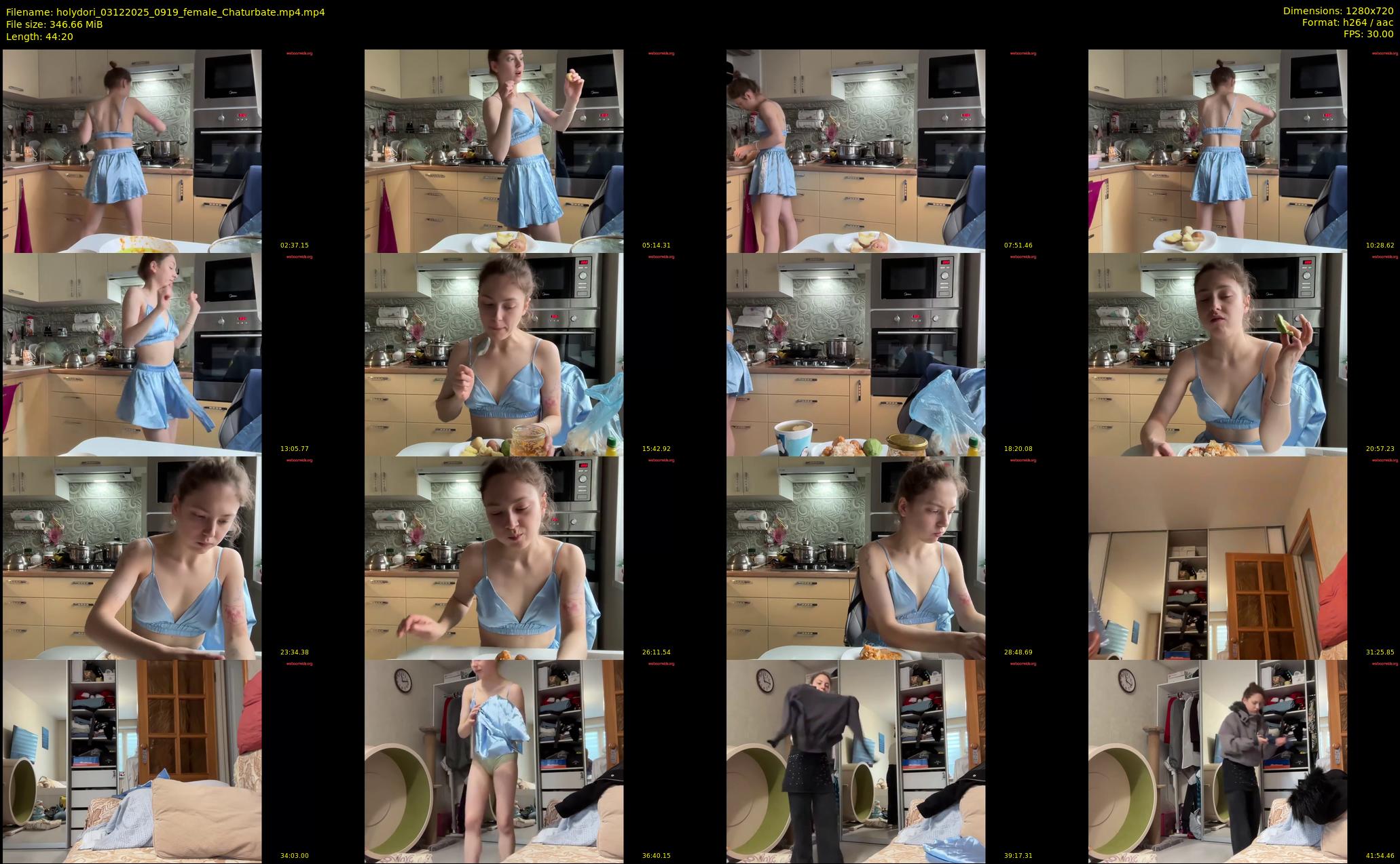 holydori — 45 minute Chaturbate female cam show recording, 720p, Dec 3, 2025